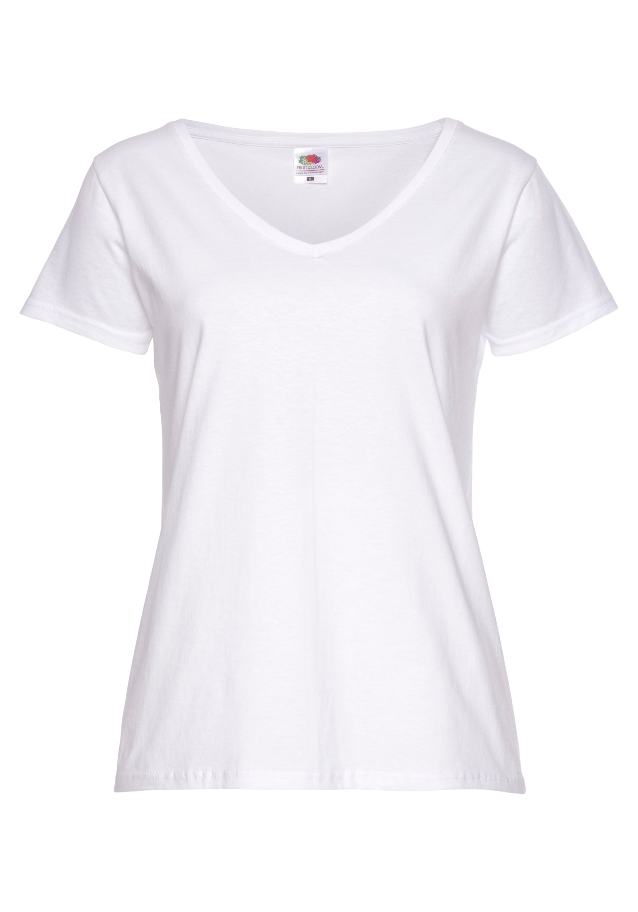 Fruit of the Loom V-Shirt »Lady-Fit Valueweight V-Neck« Packung, 2er-Pack, 2 Stk. tlg.