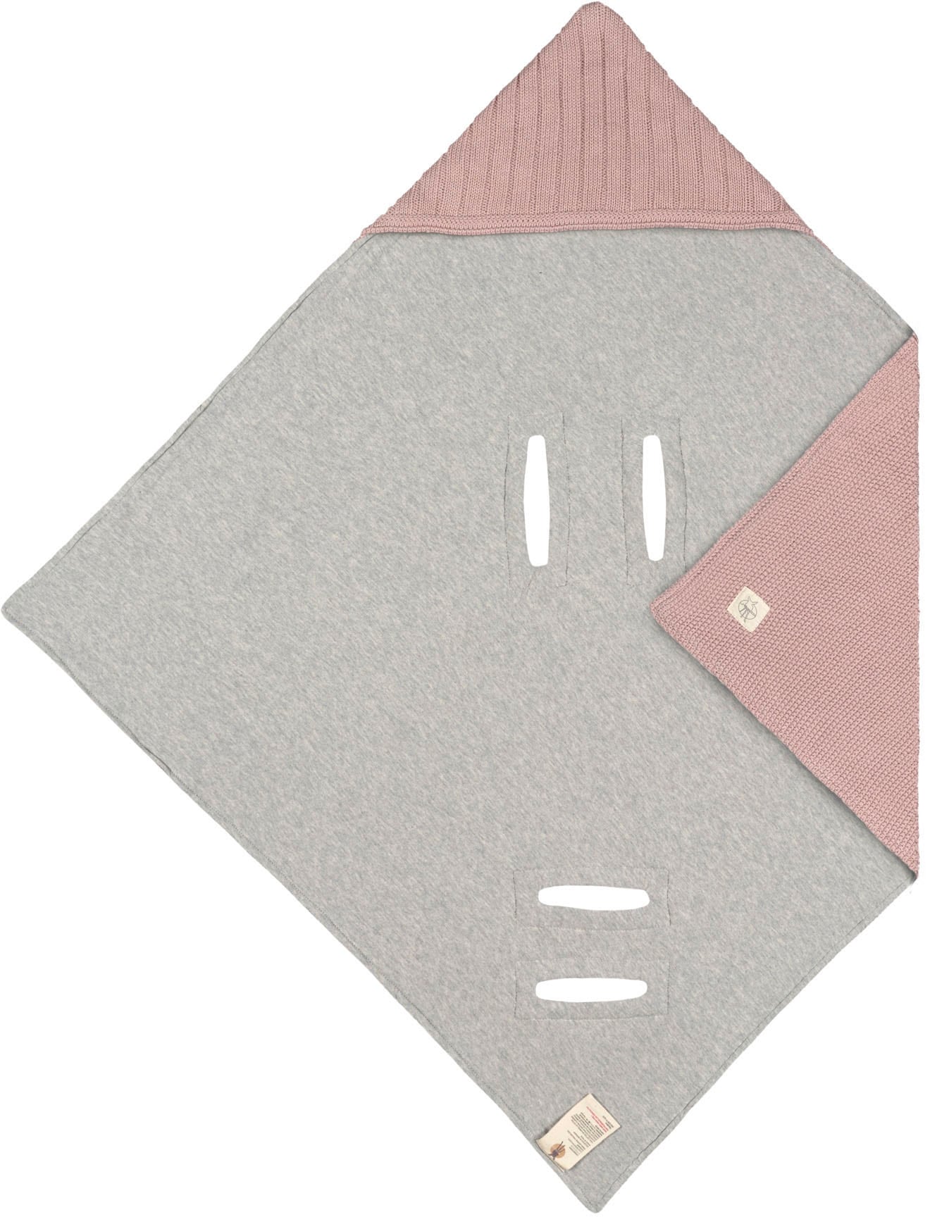 LÄSSIG Einschlagdecke »Einschlagdecke für Babyschale, dusty pink«, GOTS made with organic materials, zertifiziert durch BCS 27262