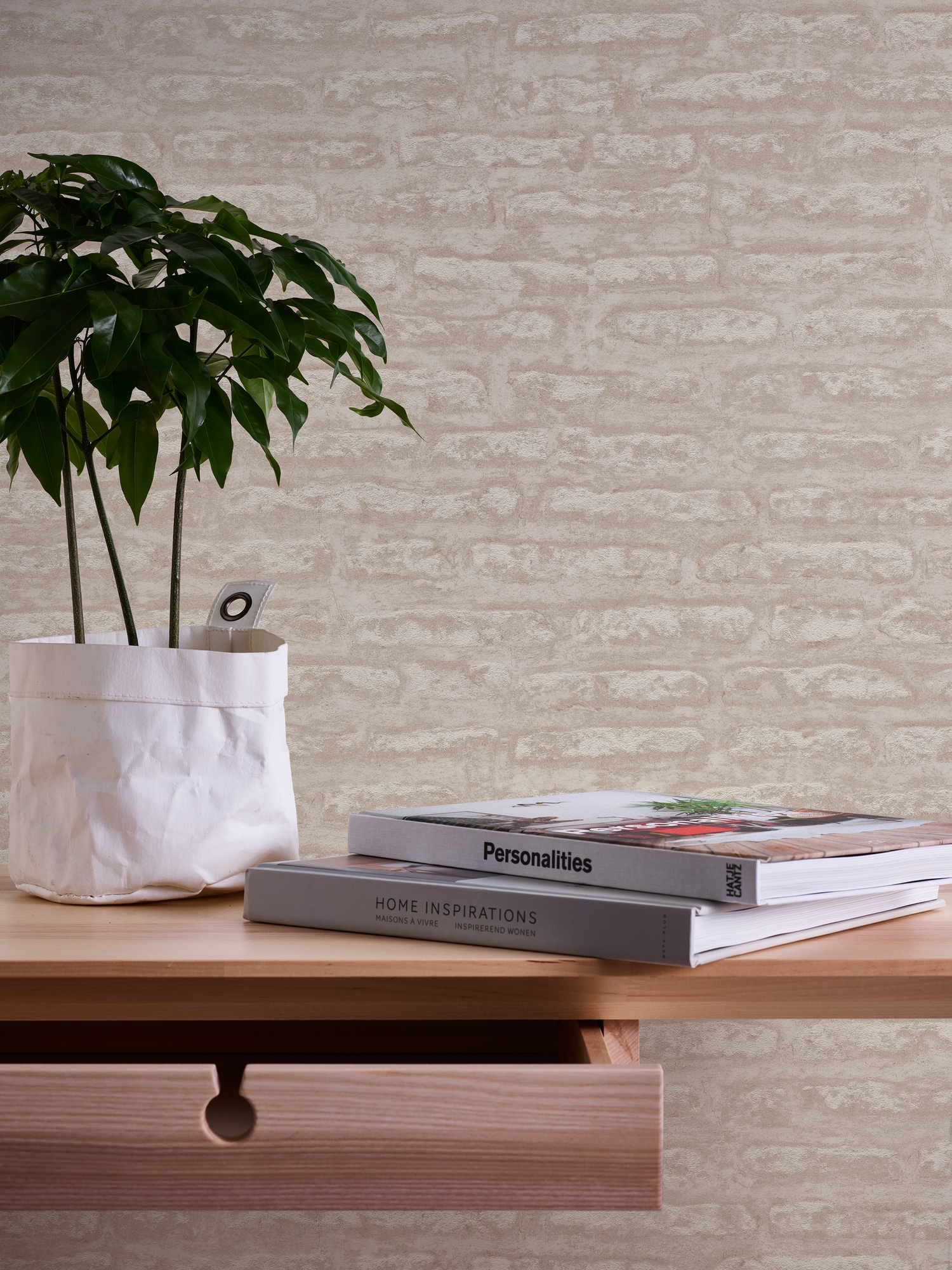 A.S. Création Vliestapete »Attractive 2 Tapete Steinwand«, matt-gemustert-neutral, Steinoptik steintapete steinoptik steinwand Hellbraun Tapeten Design