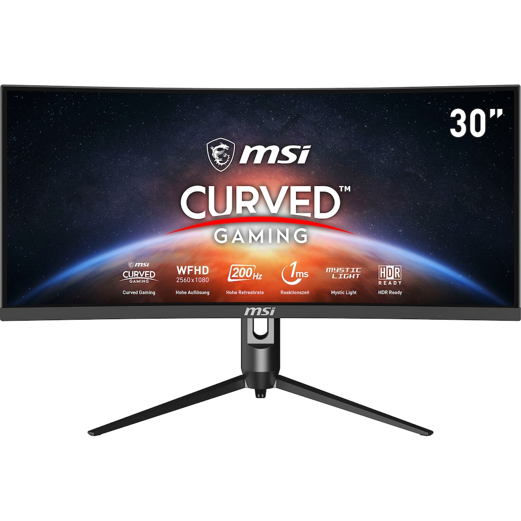 MSI Curved-Gaming-LED-Monitor »Optix MAG301CR2«, 76 cm/30 Zoll, 2560 x 1080 px, WFHD, 1 ms Reaktionszeit, 200 Hz