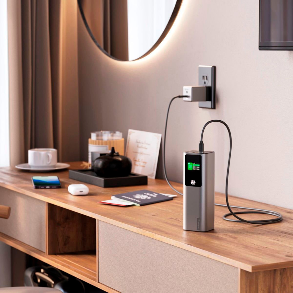 ALOGIC Powerbank »ARK«, Ark Powerbank 27.000 mAh with 140W USB-C Charging, 27000 mAh