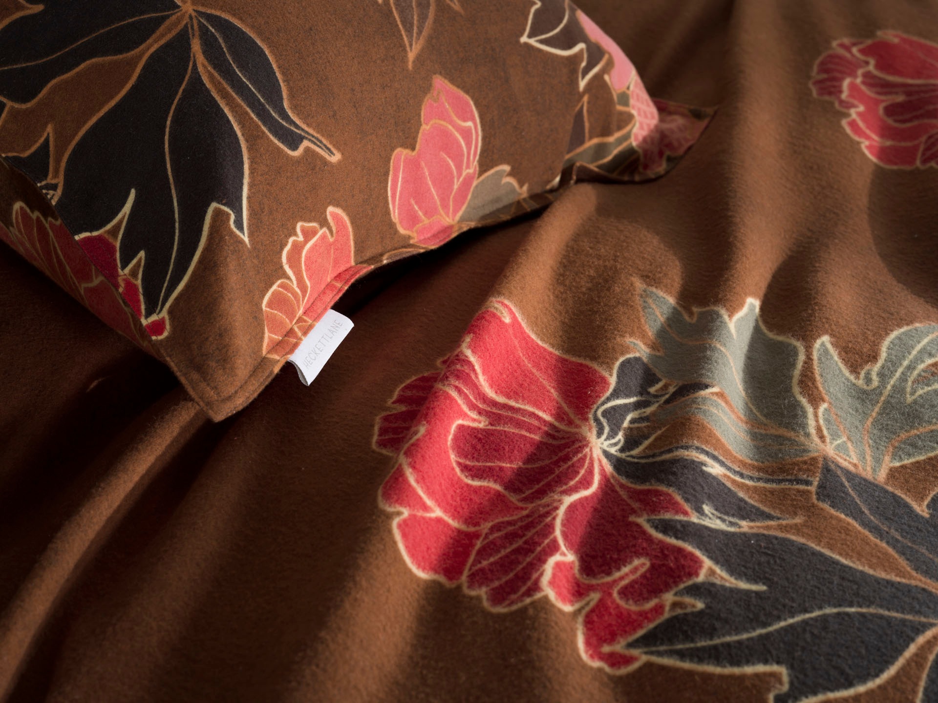 Heckett & Lane Bettwäsche »Francesco« 2 Stk. tlg. hochwertiges Flanell, Bettwäsche ab 135x200 cm