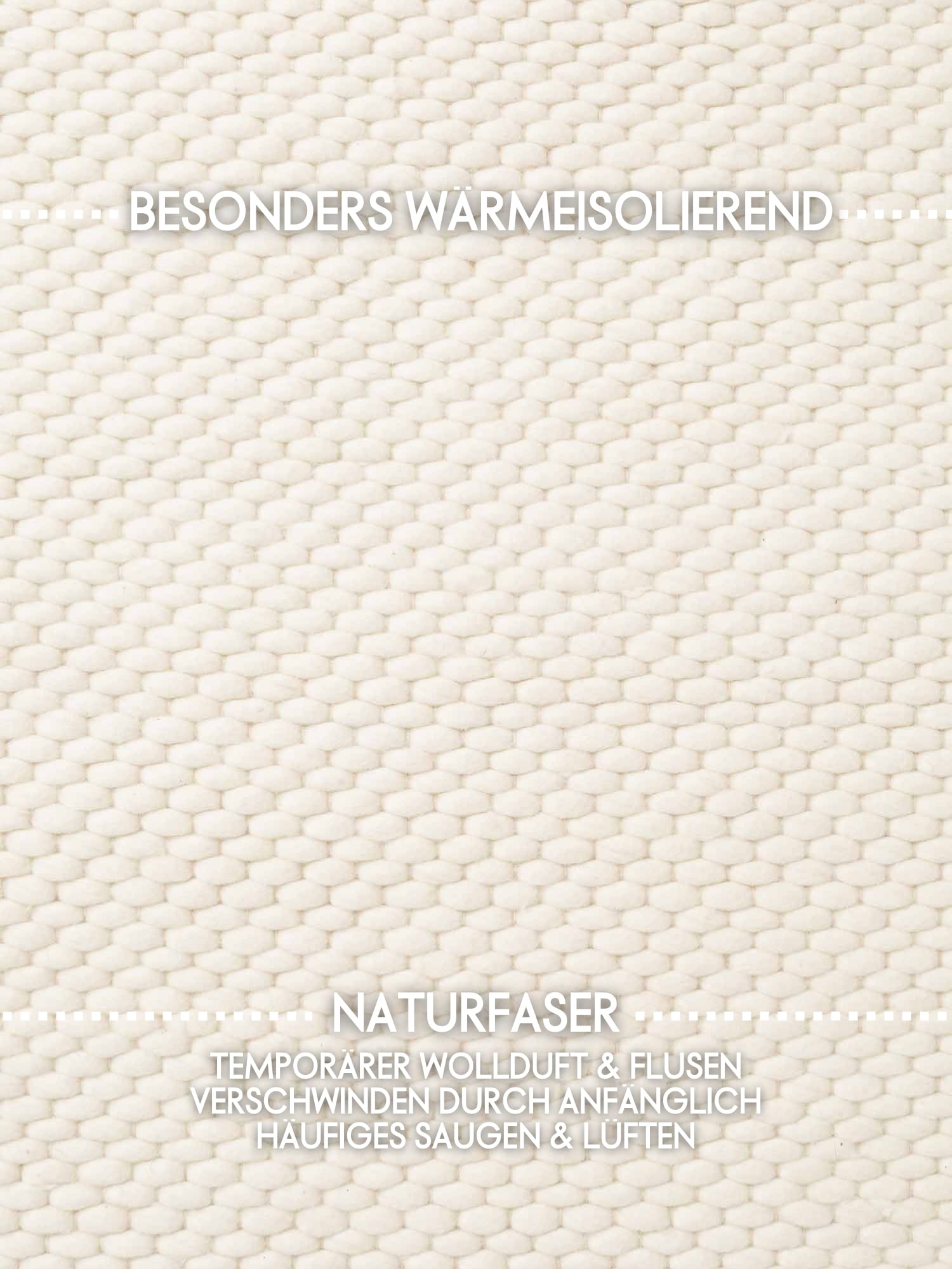 ELLE DECORATION »Beans« rund 10 mm Höhe Handweb Teppich Wolle, Rund, Perlenstruktur, Wohnzimmer, Schlafzimmer