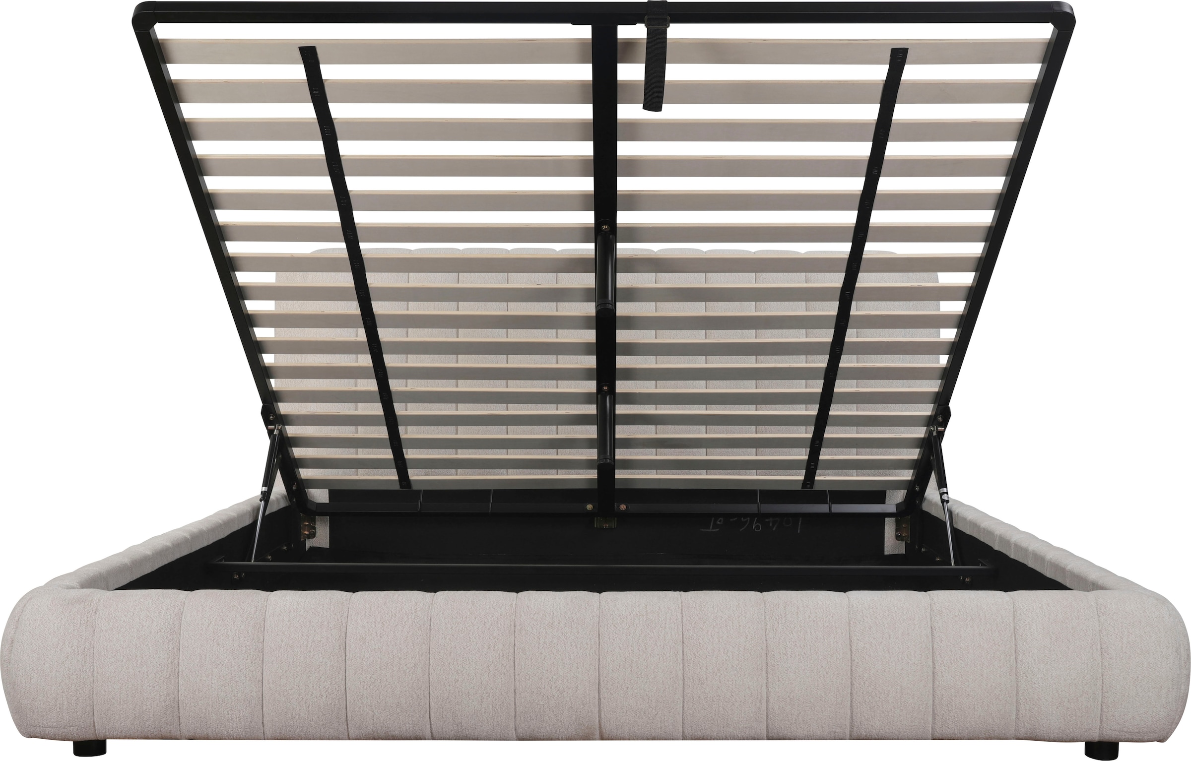 Home affaire Polsterbett »SELVAIR in der Breite 180cm, inkl. Lattenrost und Bettkasten« gepolstertes Kopfteil und Rahmen, Bezug im Chenillecharakter