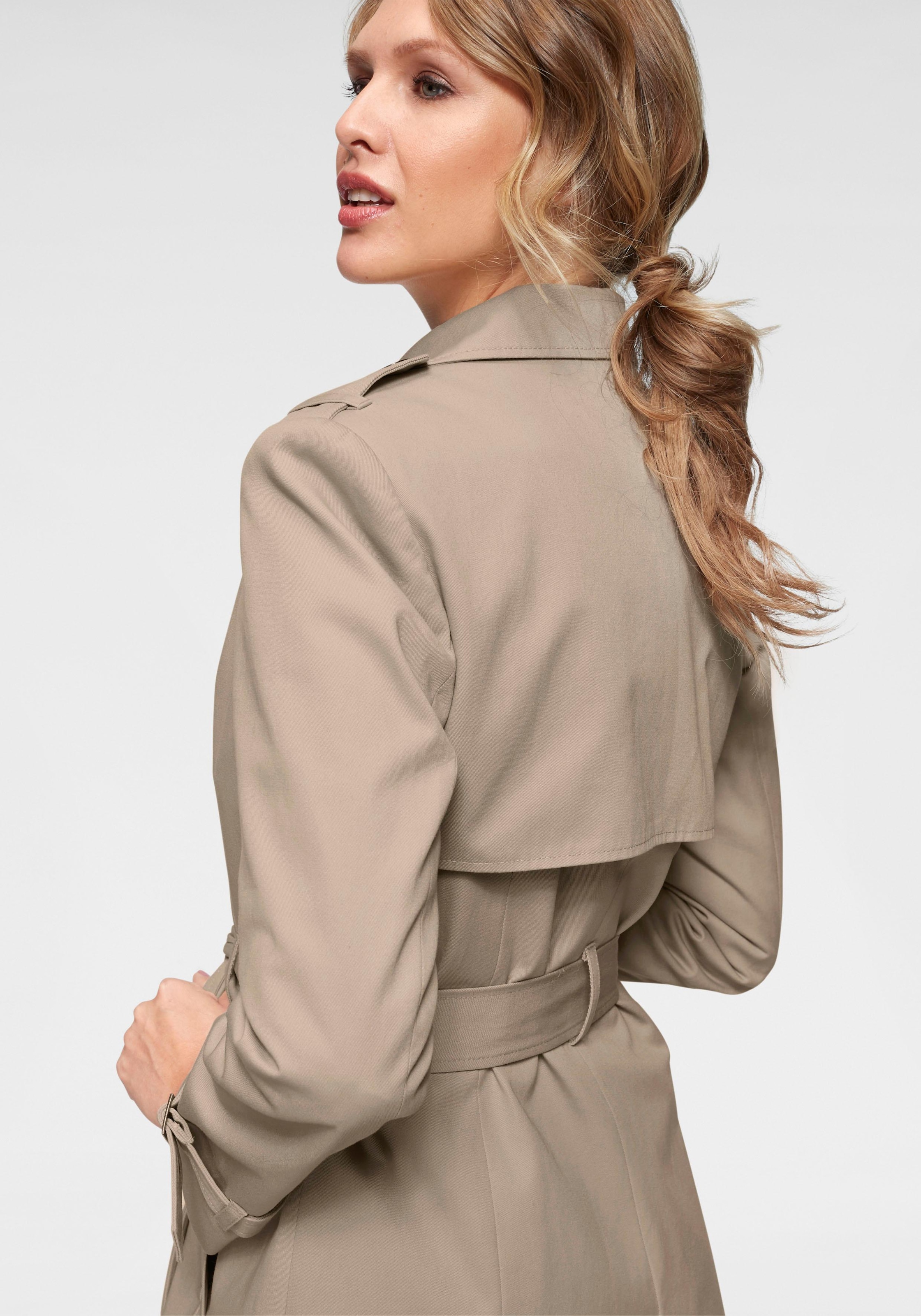 Aniston CASUAL Trenchcoat, mit Gürtel zum Regulieren