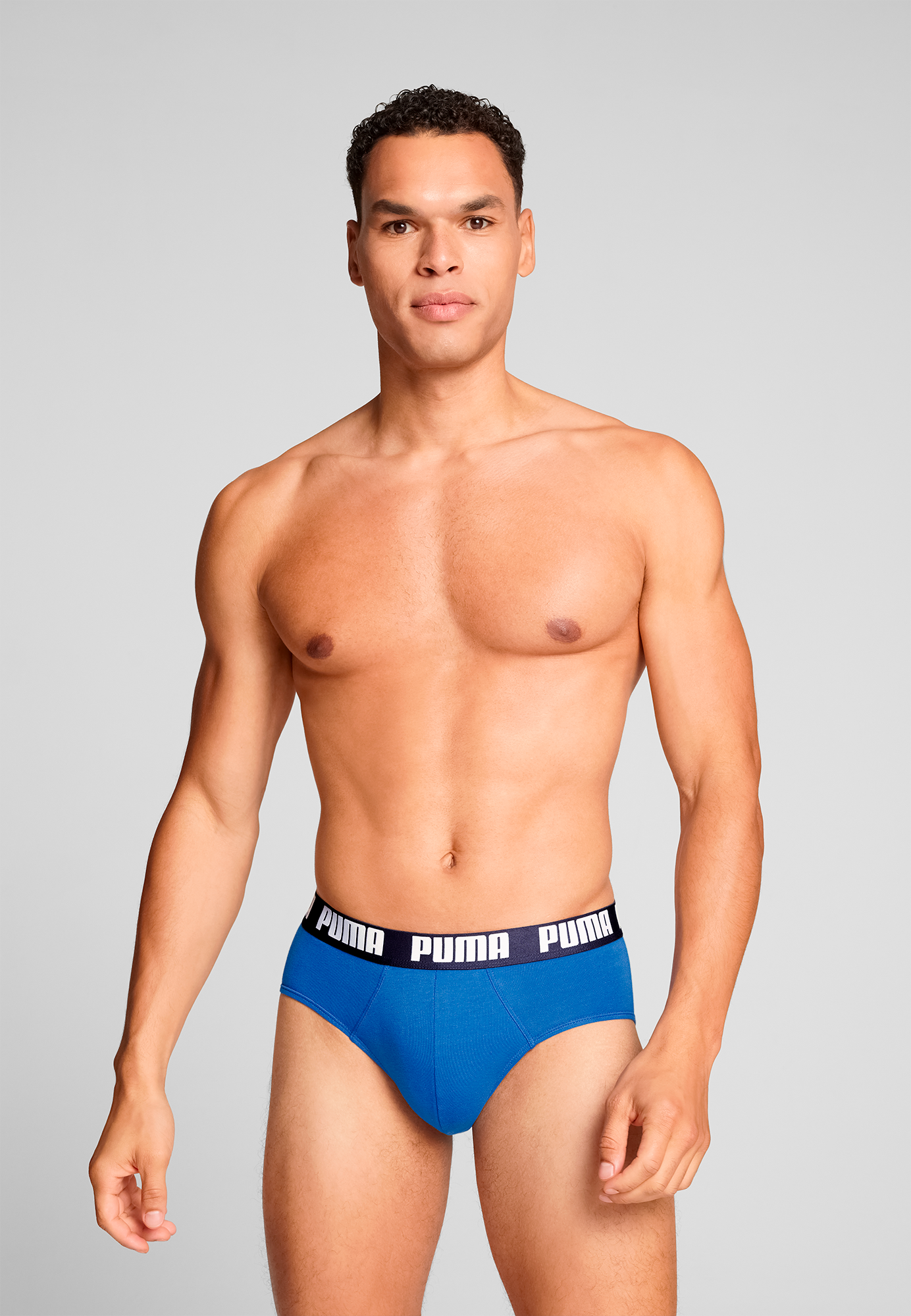 PUMA Slip »PUMA MEN EVERYDAY BRIEFS 2P« Packung, 2er Pack,  mit Logobund