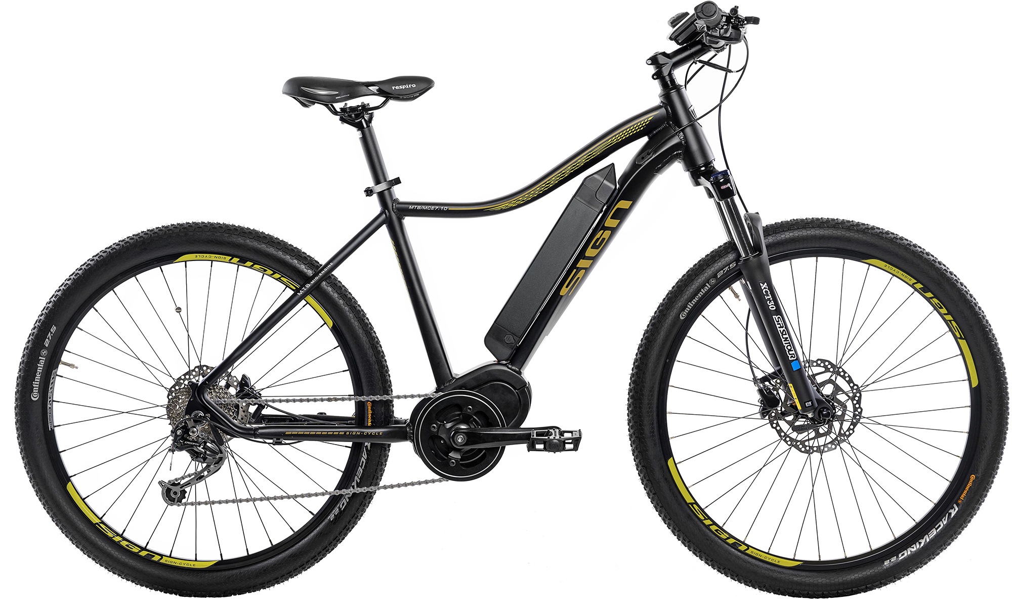 Bild von SIGN E-Bike, 9 Gang, Shimano, Shimano Deore, Mittelmotor 250 W