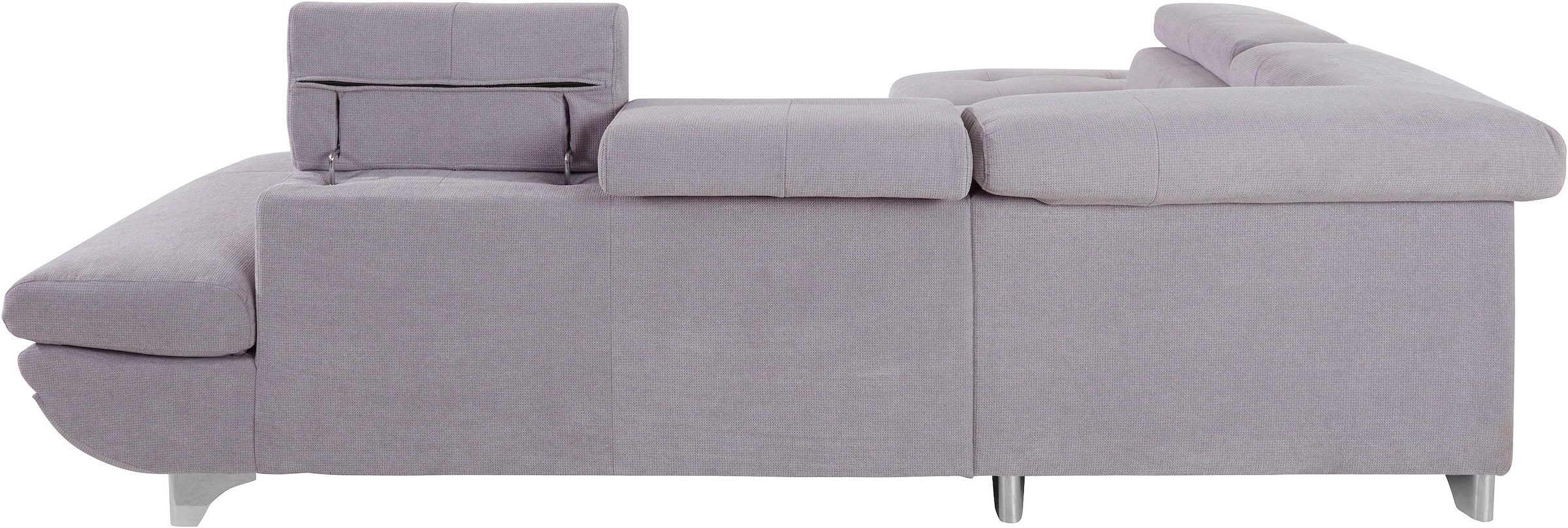 COTTA Ecksofa »Enterprise L-Form«, inklusive Kopf- und Armteilverstellung, wahlweise mit Bettfunktion