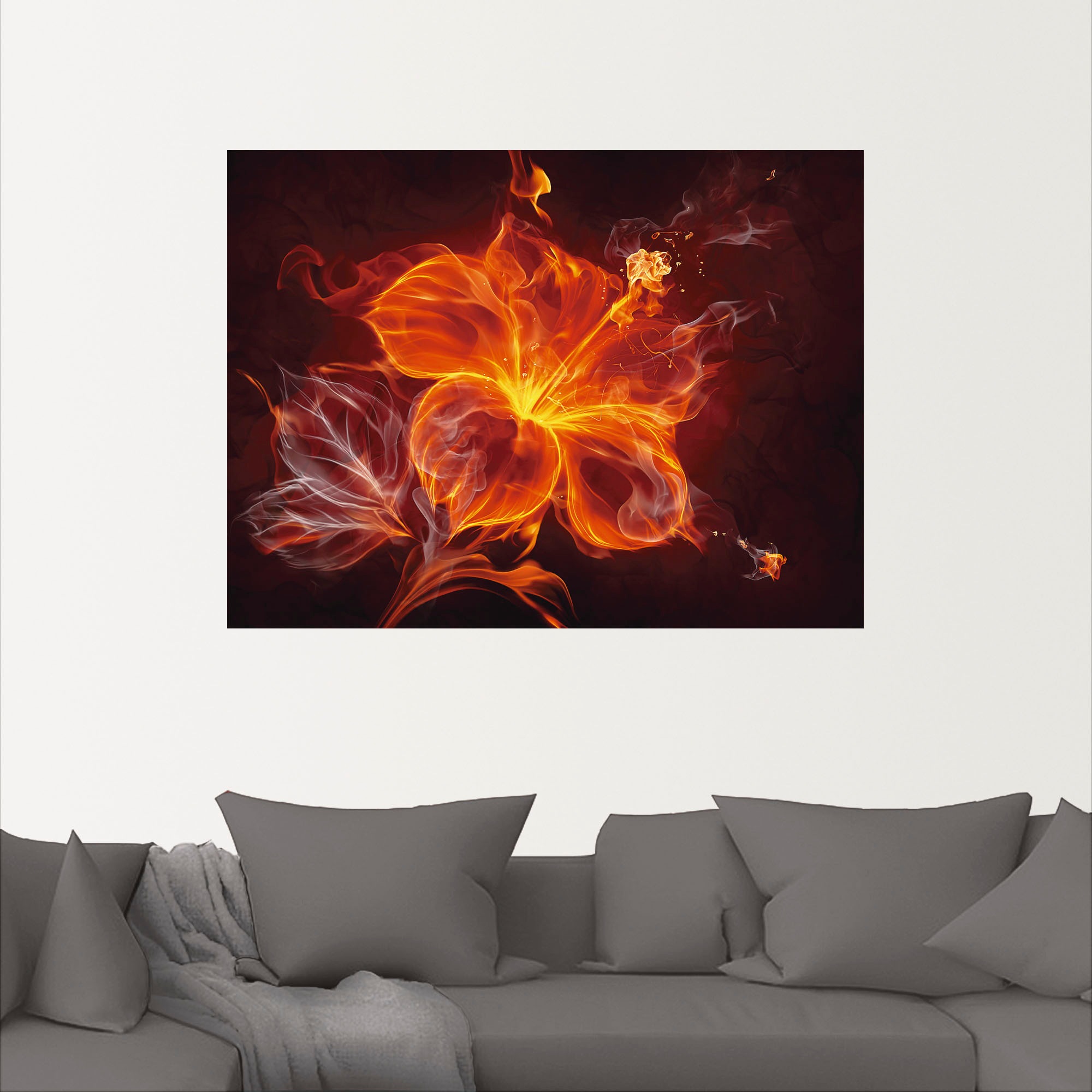Artland Wandbild »Feuerblume«, Blumen, (1 St.), als Leinwandbild, Poster, Wandaufkleber in verschied. Größen