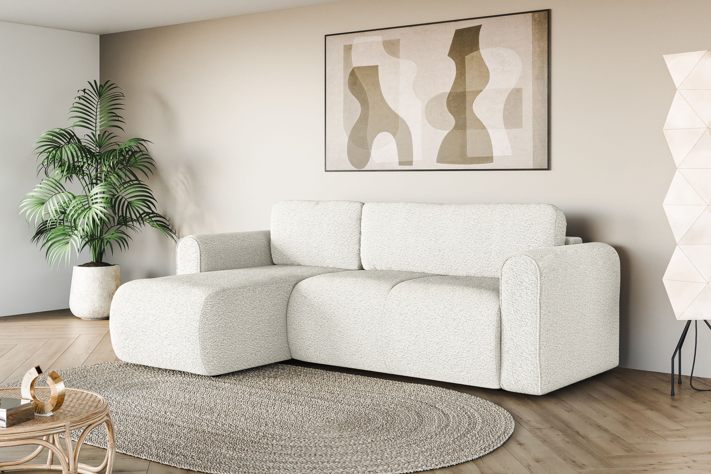 INOSIGN Ecksofa »Zacharia wahlweise Schlafsofa mit Bettkasten, B/T/H 250/16 günstig online kaufen