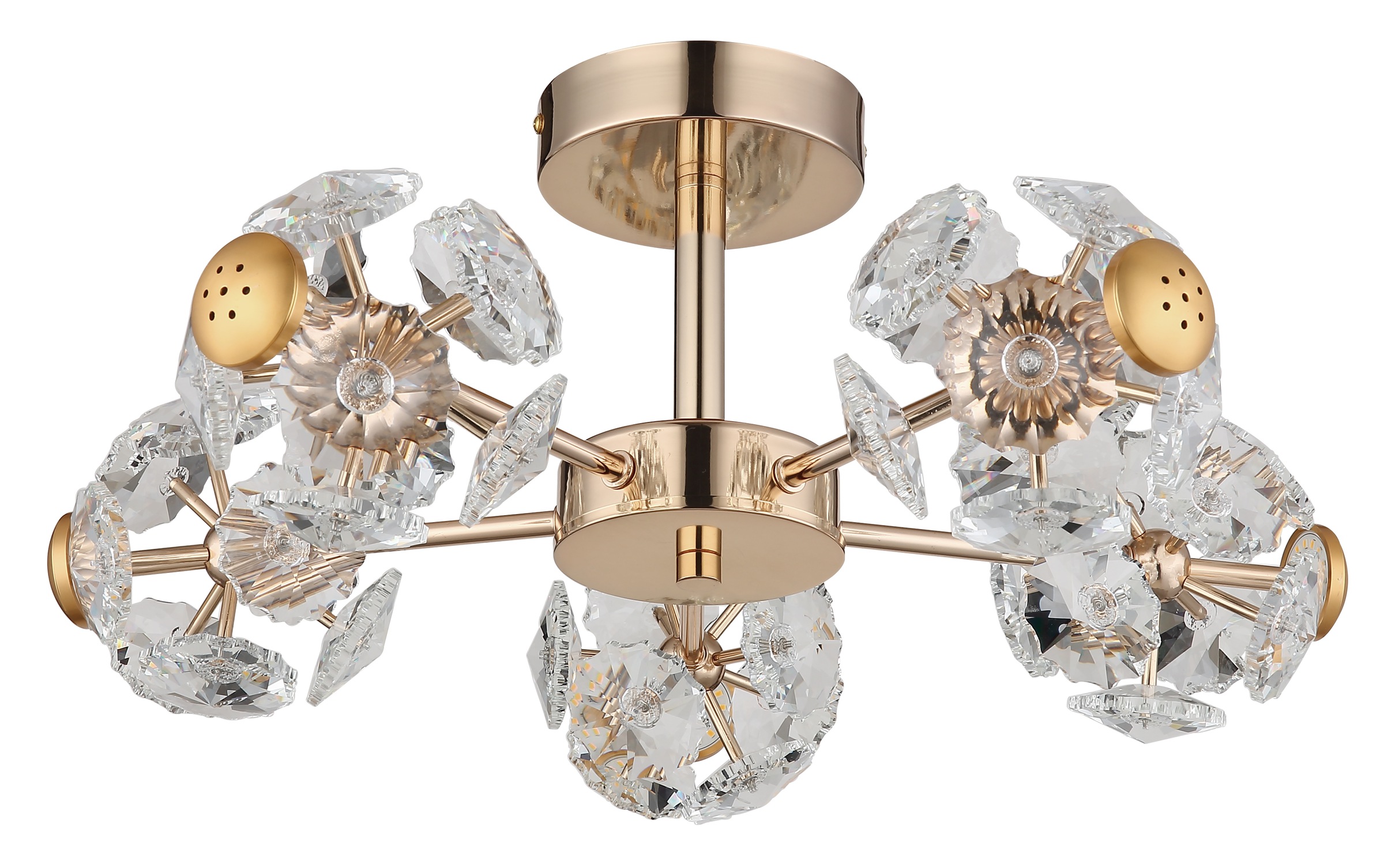 GLOBO LIGHTING LED Deckenleuchte »FLORIELLA« LED-Modul 1 Stk. Warmweiß Deck günstig online kaufen