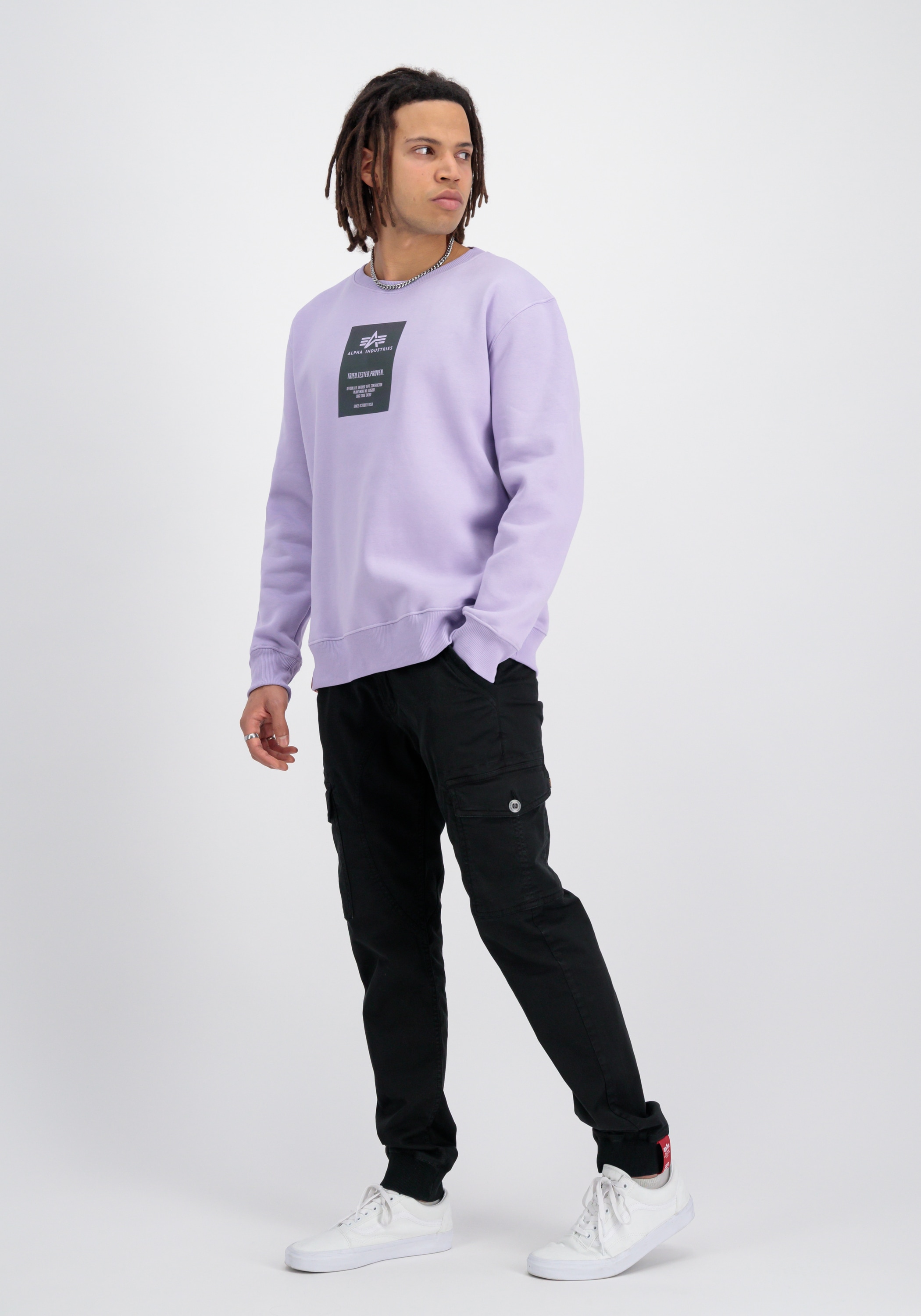 Alpha Industries Sweater »Alpha Industries Men - Sweatshirts Rainbow Refl. Label Sweater«