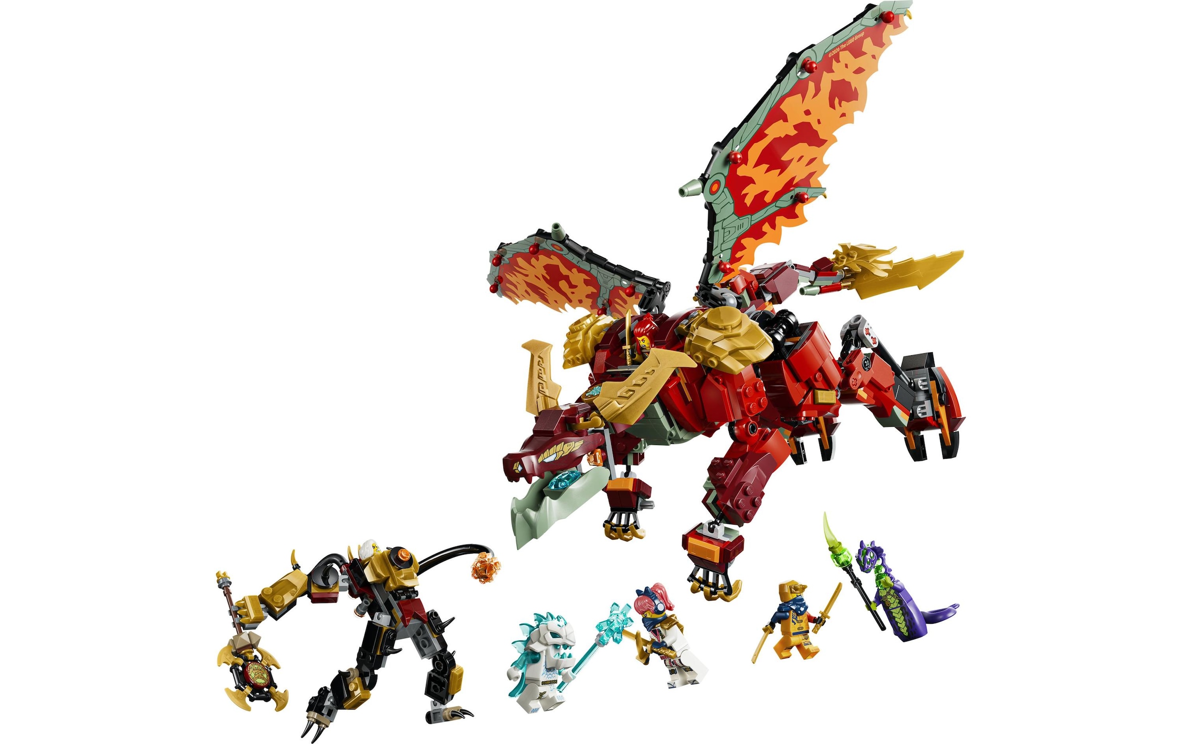 LEGO® Konstruktionsspielsteine »Wyldfyres Drachenmech (71868), LEGO Ninjago« Made in Europe