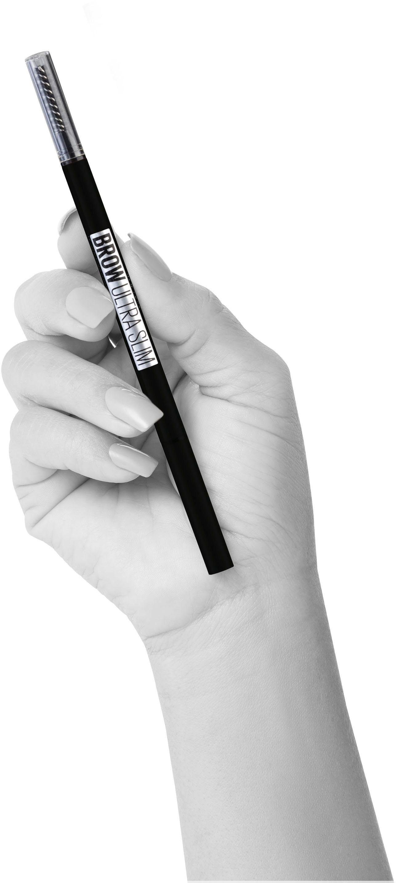 MAYBELLINE NEW YORK Augenbrauen-Stift »Brow Ultra Slim Liner«, mit Farbpigment-Gel