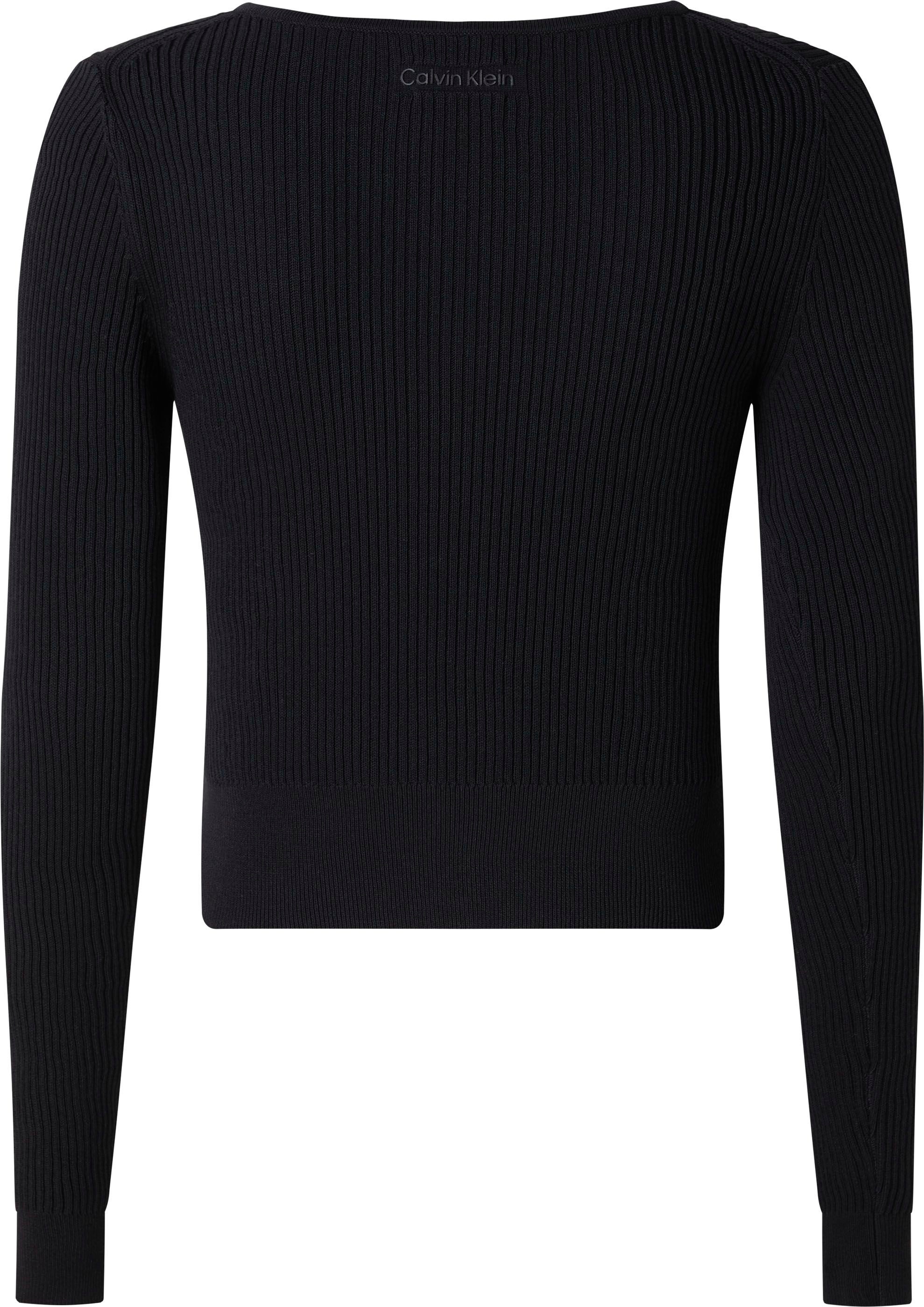 Calvin Klein Strickpullover, mit Hakenverschluss