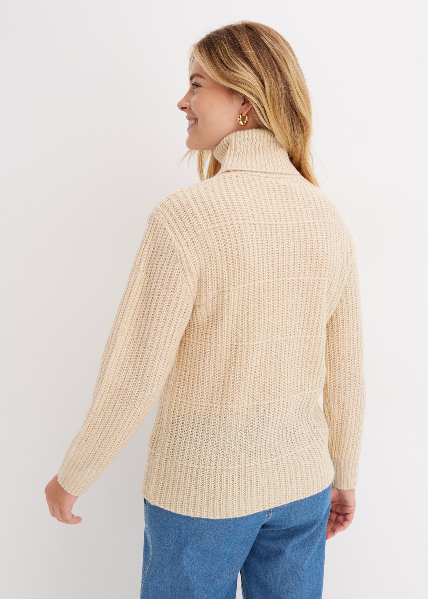 bonprix Rollkragenpullover Strickpullover mit Rollkragen
