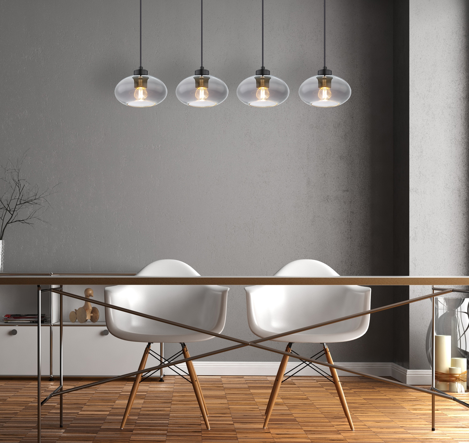 GLOBO LIGHTING Hängeleuchte »SHAUN«, Leuchtmittel E27 | ohne Leuchtmittel, Hängelampe/Pendelleuchte/Esszimmer/Wohnzimmer/Esstisch