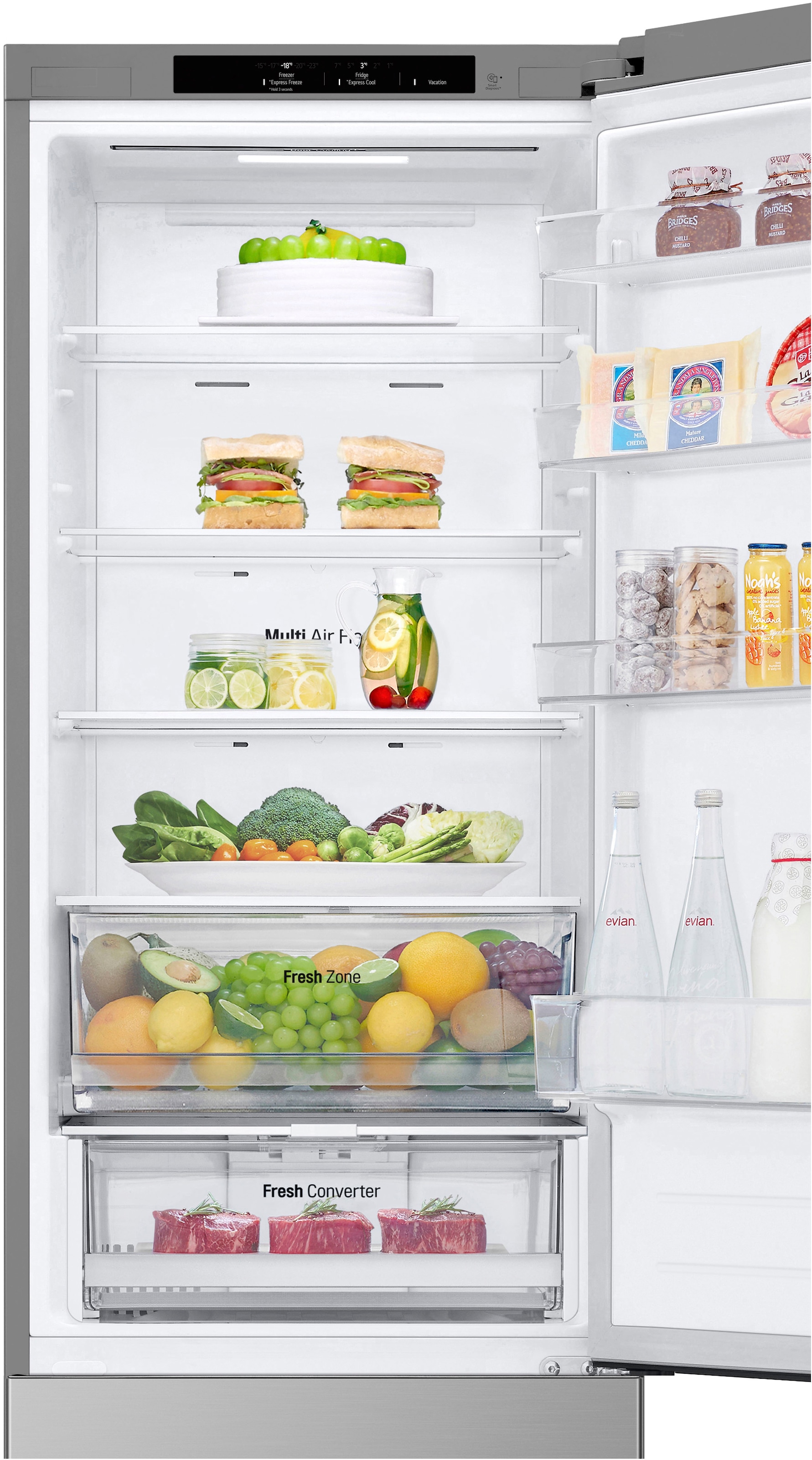 LG Kühl-/Gefrierkombination »GBV22NCBPY«, FRESHConverter® Schublade: variable Temperatur für mehr Frische