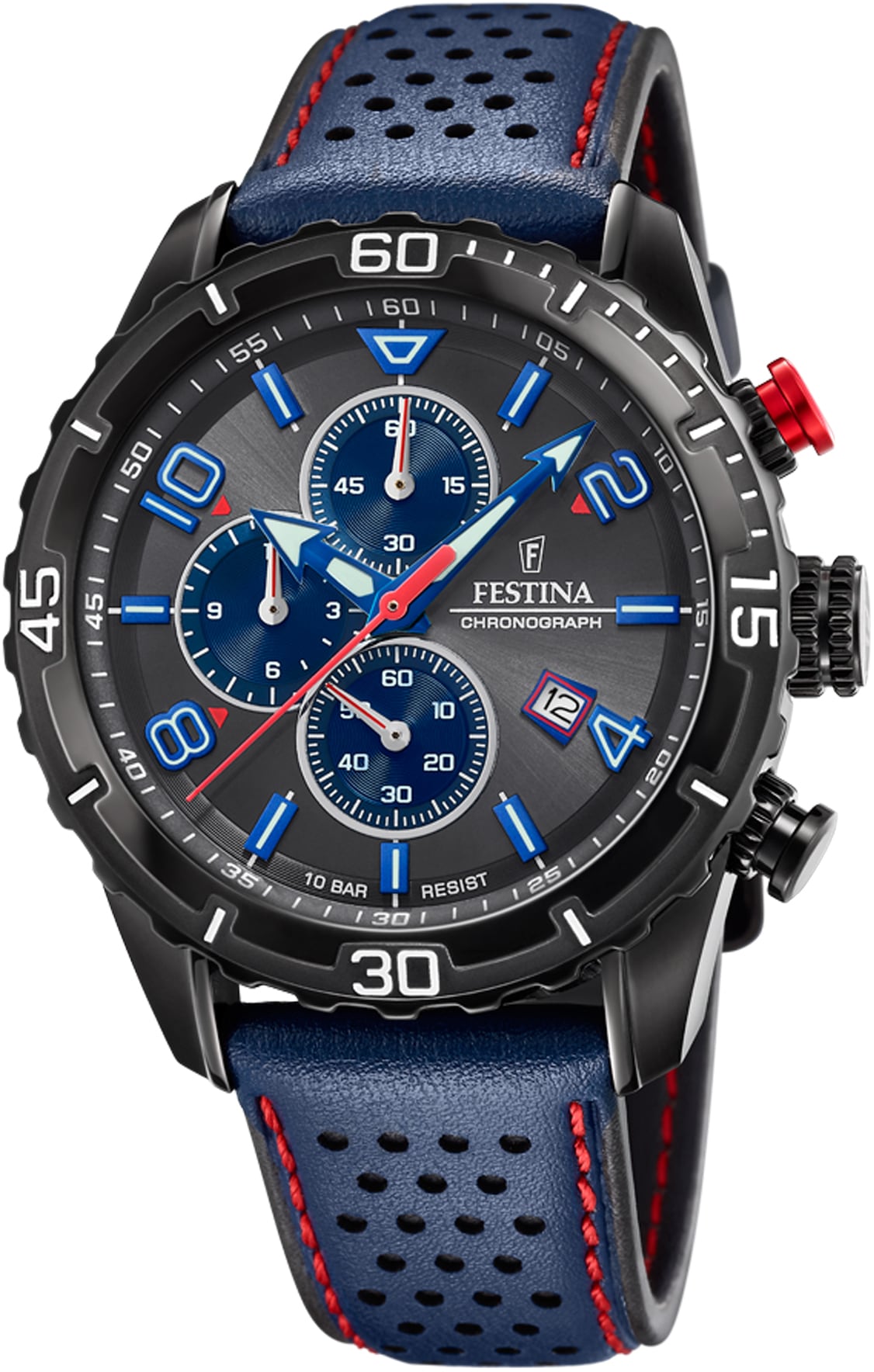 Festina Chronograph »F20519/3«, Armbanduhr, Quarzuhr, Herrenuhr, Stoppfunktion