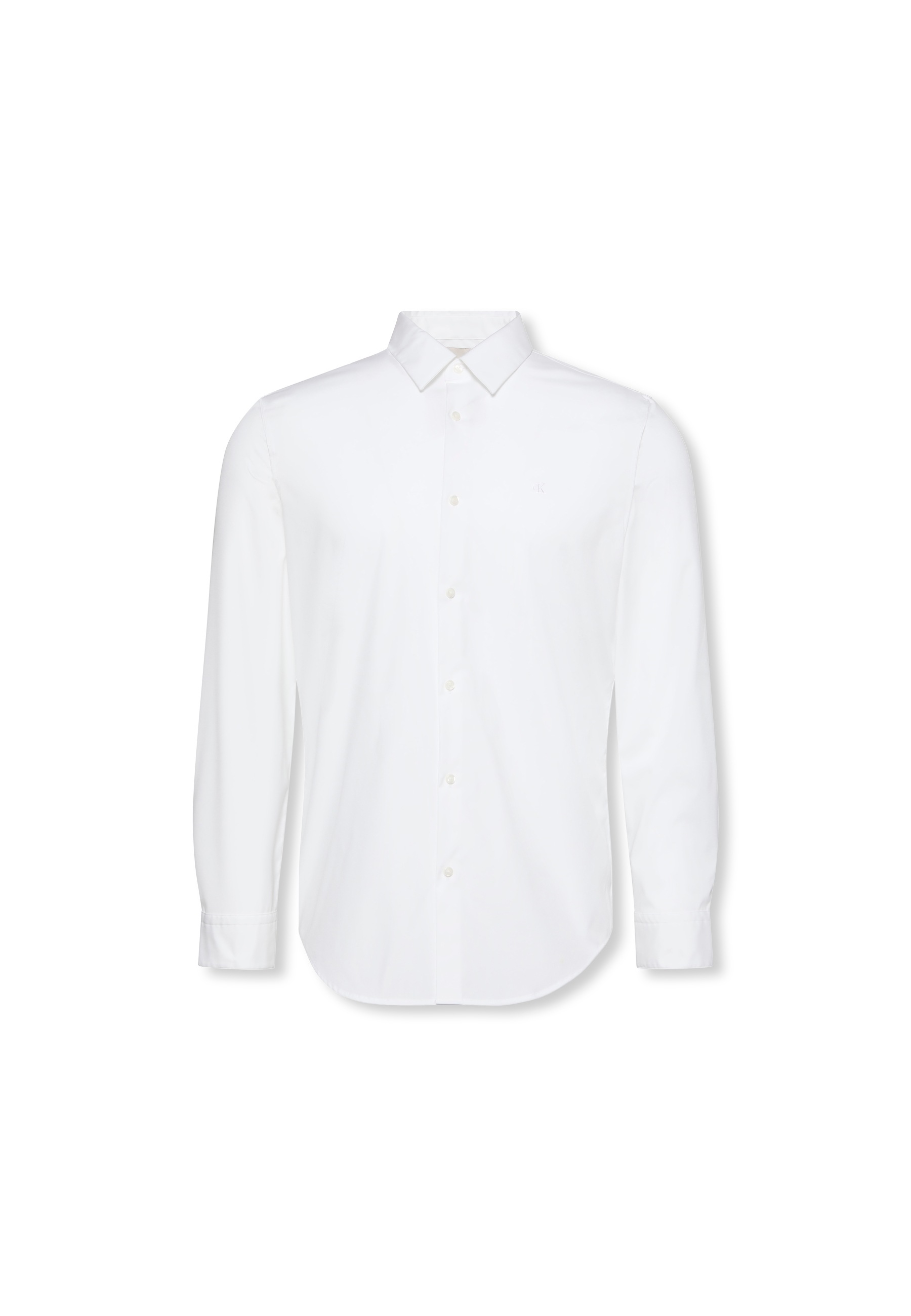 Calvin Klein Langarmhemd »LONG SLEEVE SOLID STRETCH SLIM SHIRT«, in Unifarbe