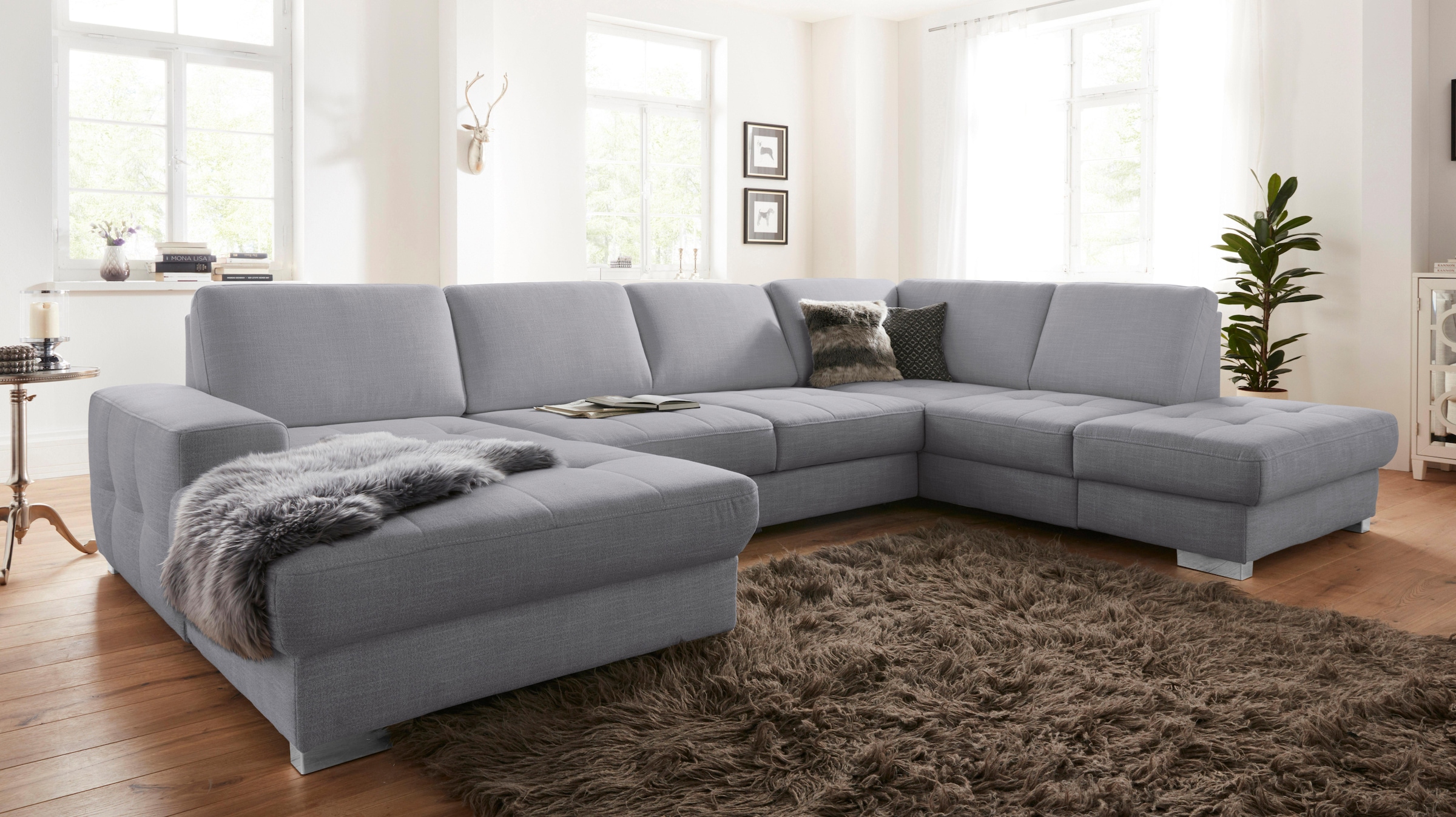 sit&more Wohnlandschaft »Santorini U-Form« mit Federkern und Sitztiefenvers günstig online kaufen