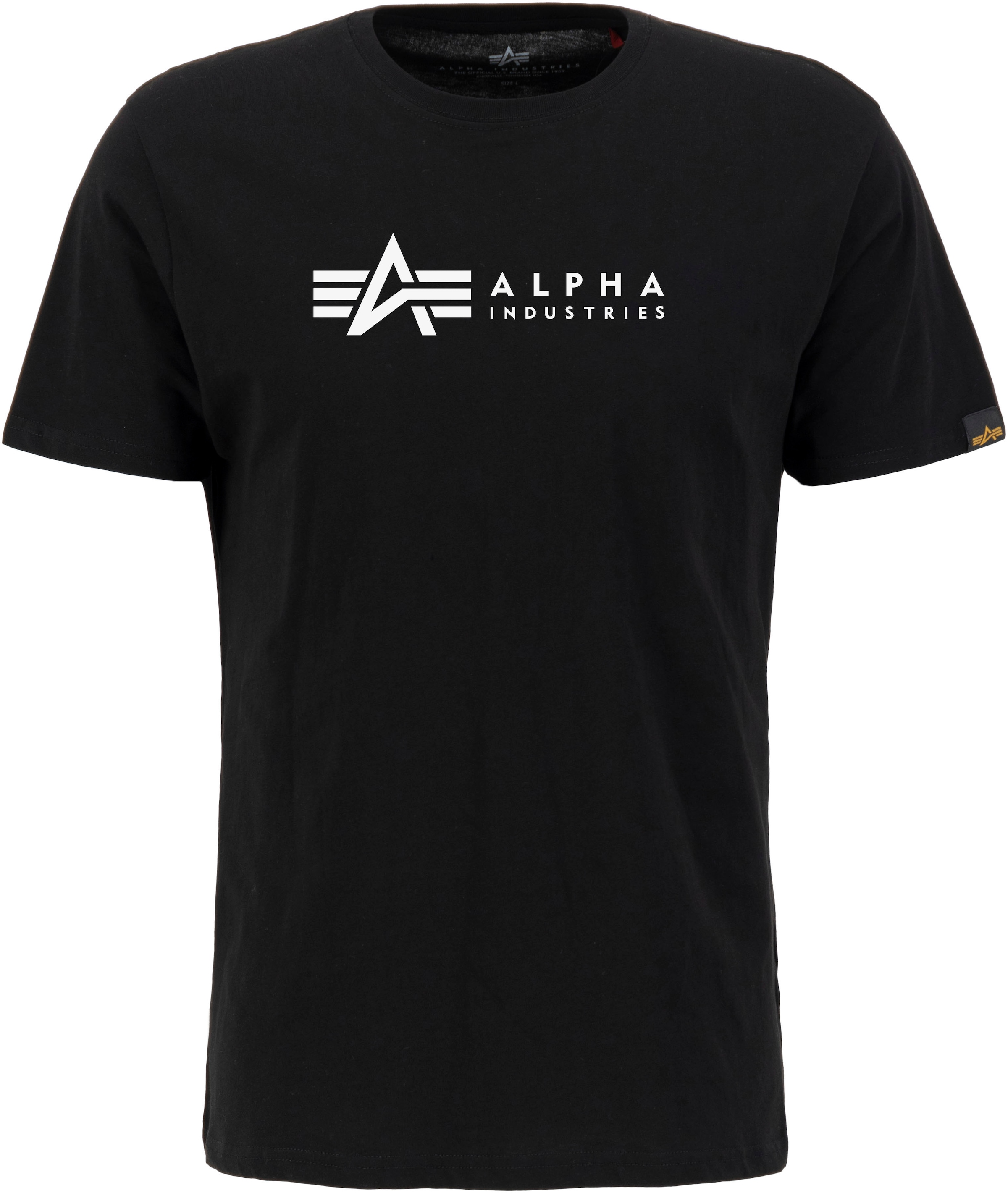Alpha Industries Rundhalsshirt »Label T 2 Pack«, (Packung, 2 tlg., 2er-Pack)