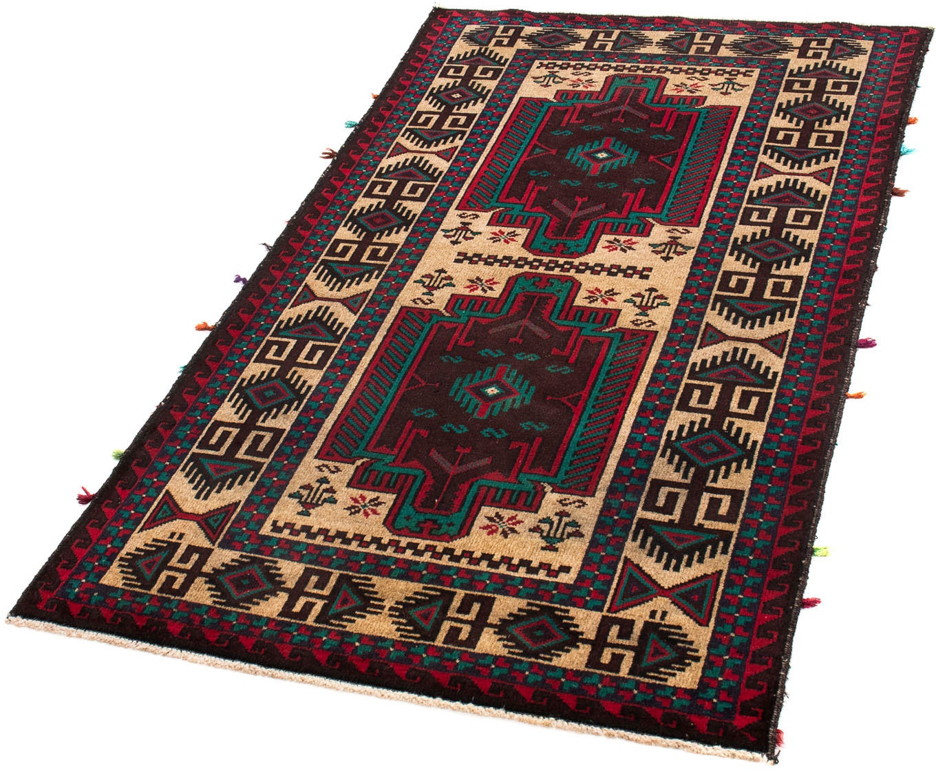 morgenland Orientteppich »Belutsch - 139 x 77 cm - beige«, rechteckig, Wohn günstig online kaufen