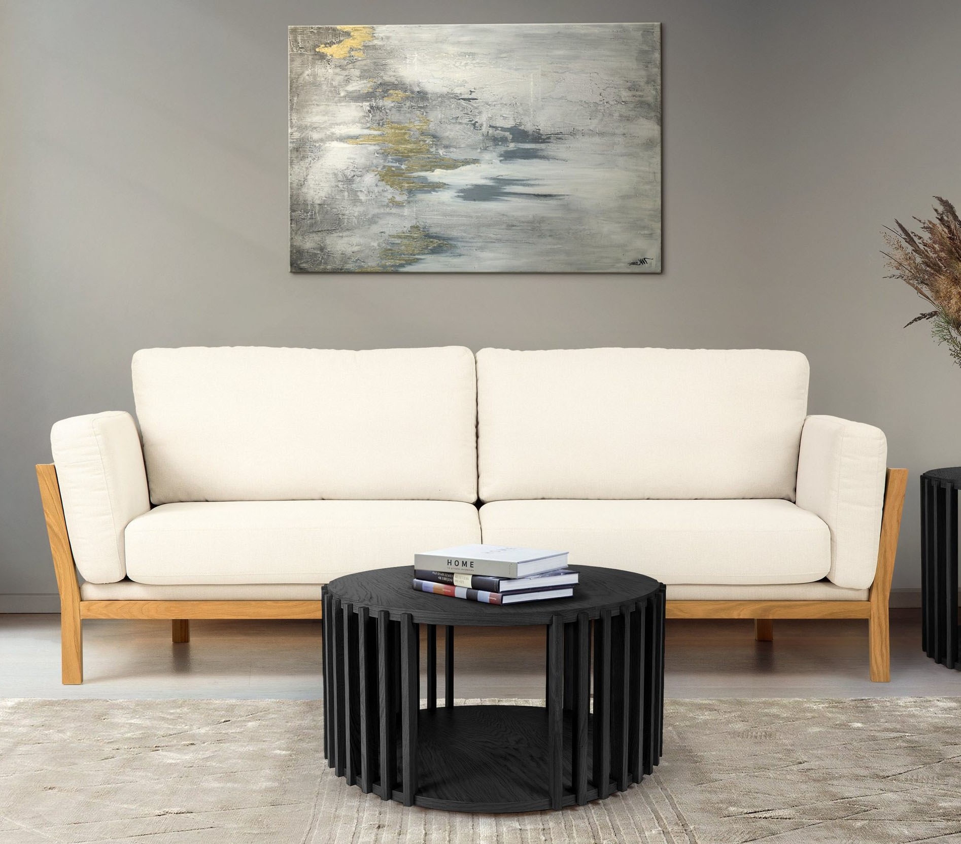 Woodman Couchtisch »Drum, Breite/Tiefe/Höhe: 83/83/42 cm« Holzfurnier aus E günstig online kaufen