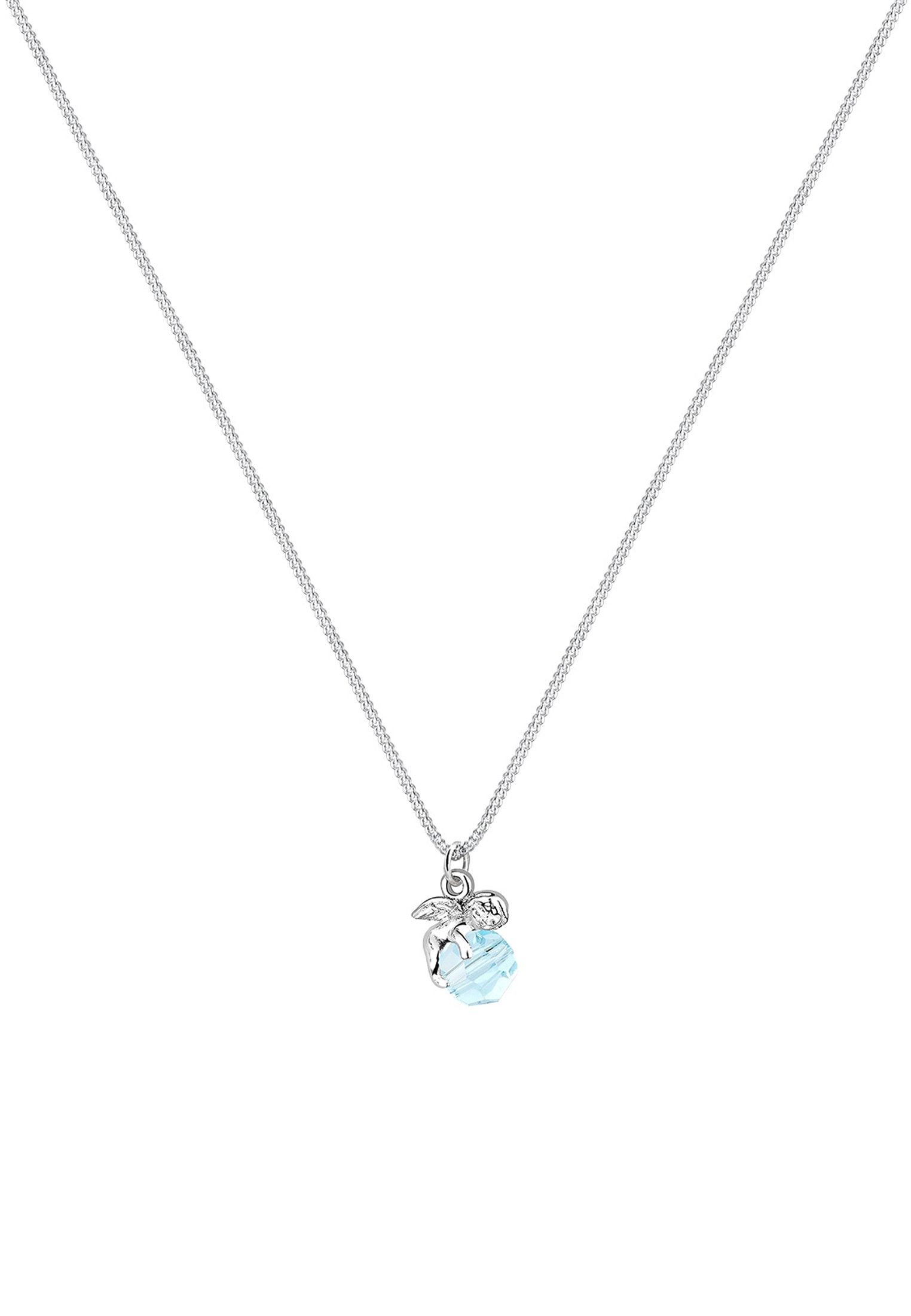 Elli Collierkettchen »Engel mit Kristalle Kugel 925 Sterling Silber«