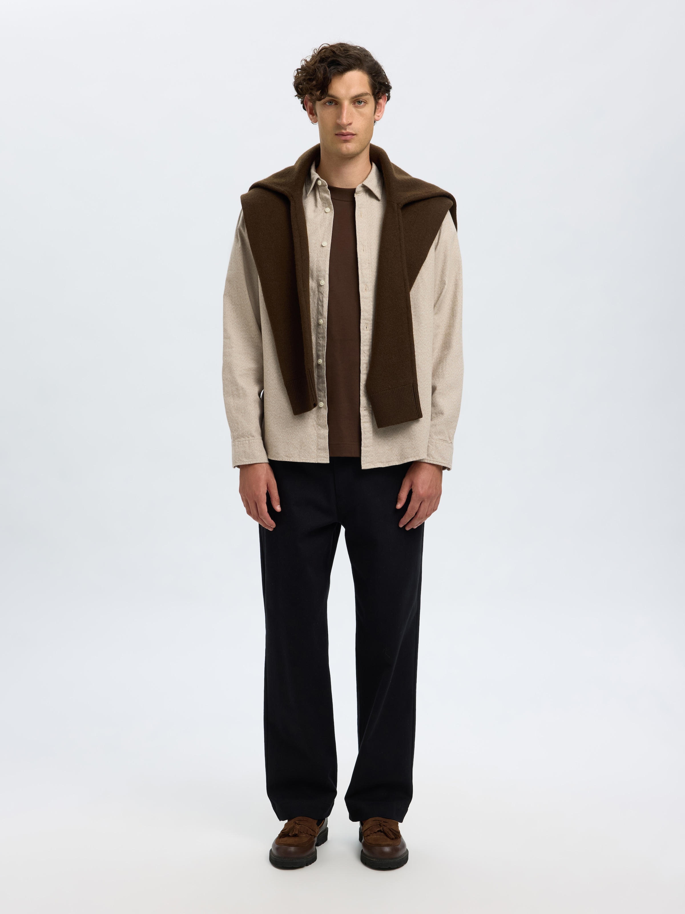 SELECTED HOMME Langarmhemd »SLHREGNOAH BRUSHED TWIST SHIRT LS NOOS«
