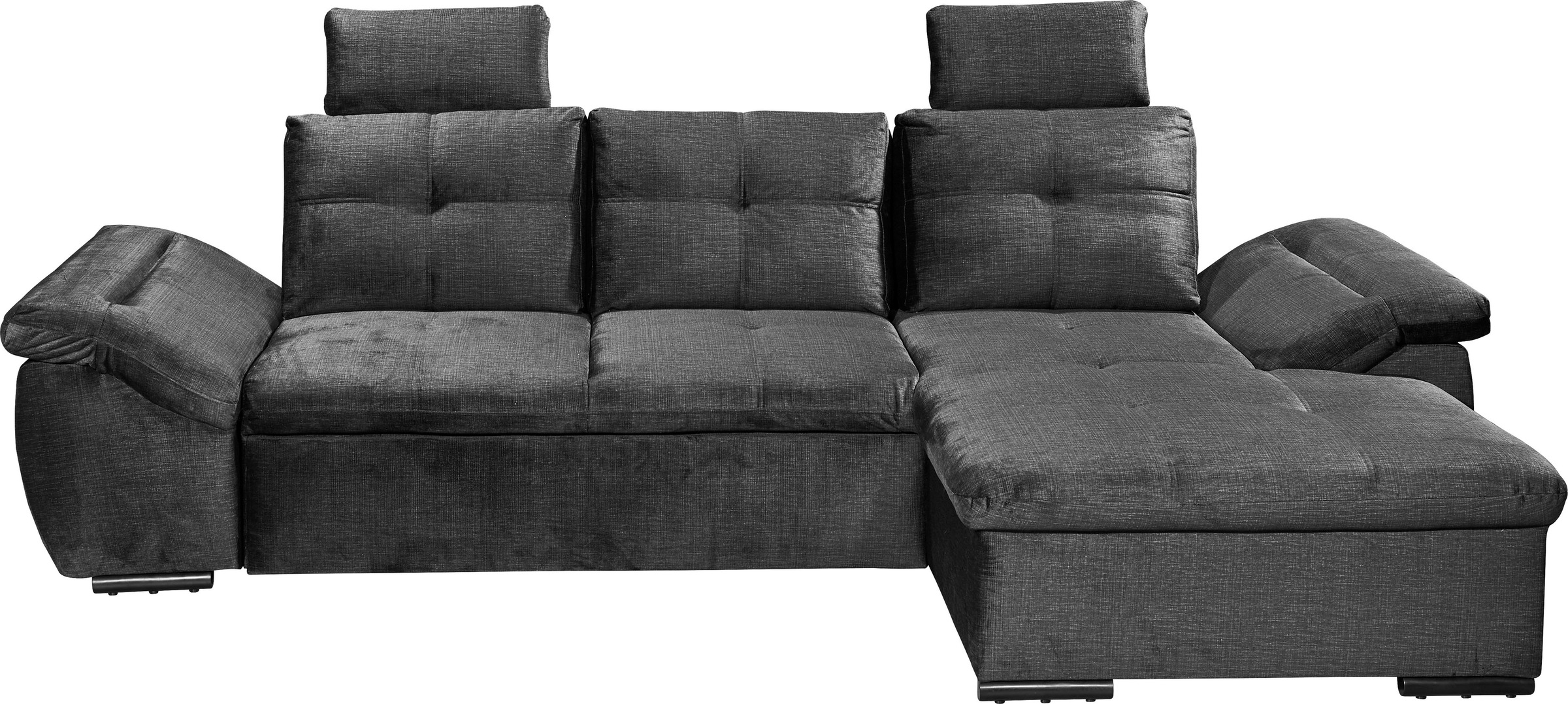 ED EXCITING DESIGN Ecksofa »Alija L-Form«, mit Bettfunktion, Armteilverstel günstig online kaufen