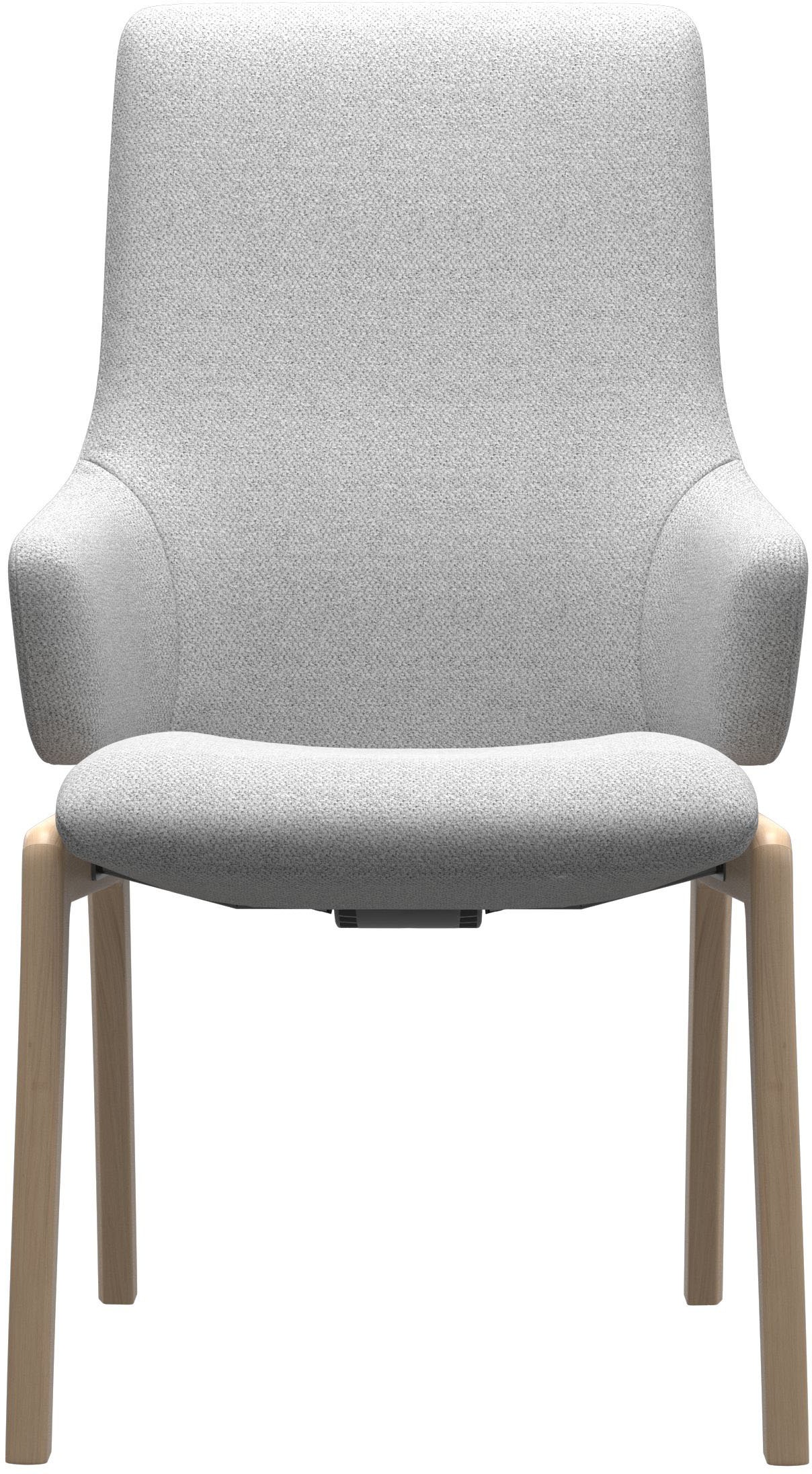 Stressless® Polsterstuhl »Laurel«, ROHLEDER Stoff Q2 FARON, High Back mit Armlehne, Größe L, mit abgerundeten Beinen in Schwarz