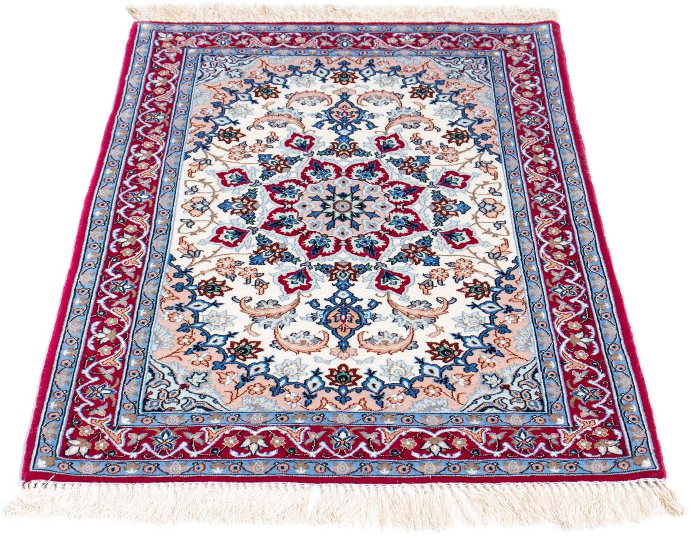 morgenland Orientteppich »Perser - Isfahan - Premium - 100 x 71 cm - beige« günstig online kaufen
