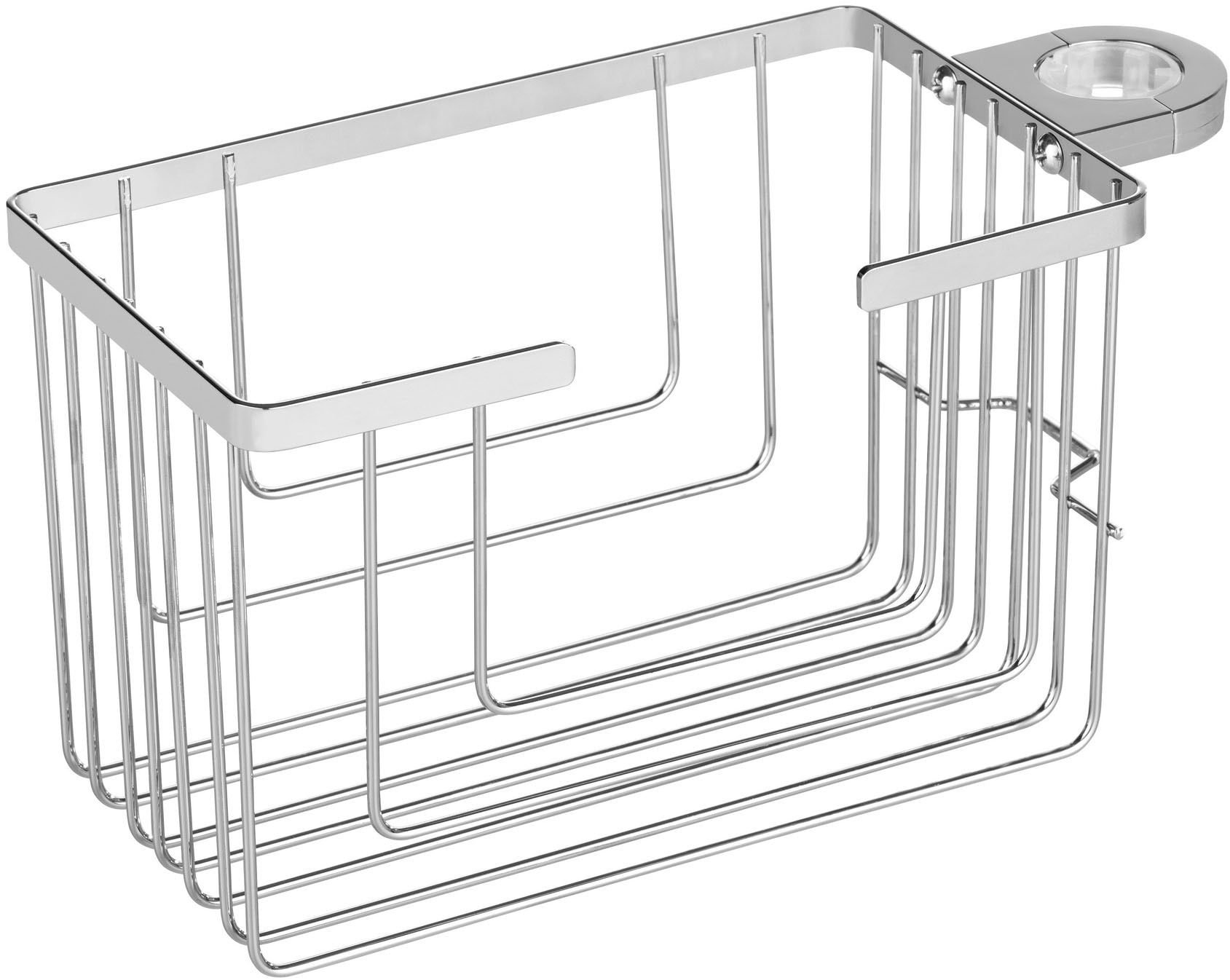 WENKO Duschablage »Valognes« Duschstangencaddy aus rostfreiem Edelstahl, Montage ohne Bohren