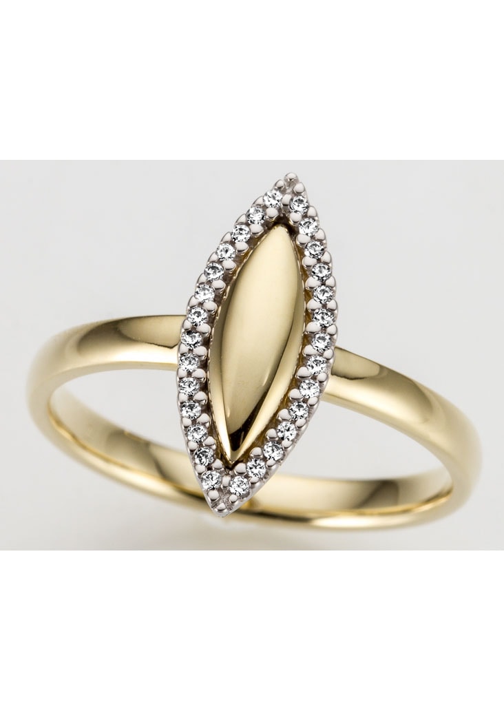 Brillanten »Schmuck Goldring massiv«, mit Geschenk, bicolor, Firetti Ovaloptik, bestellen online