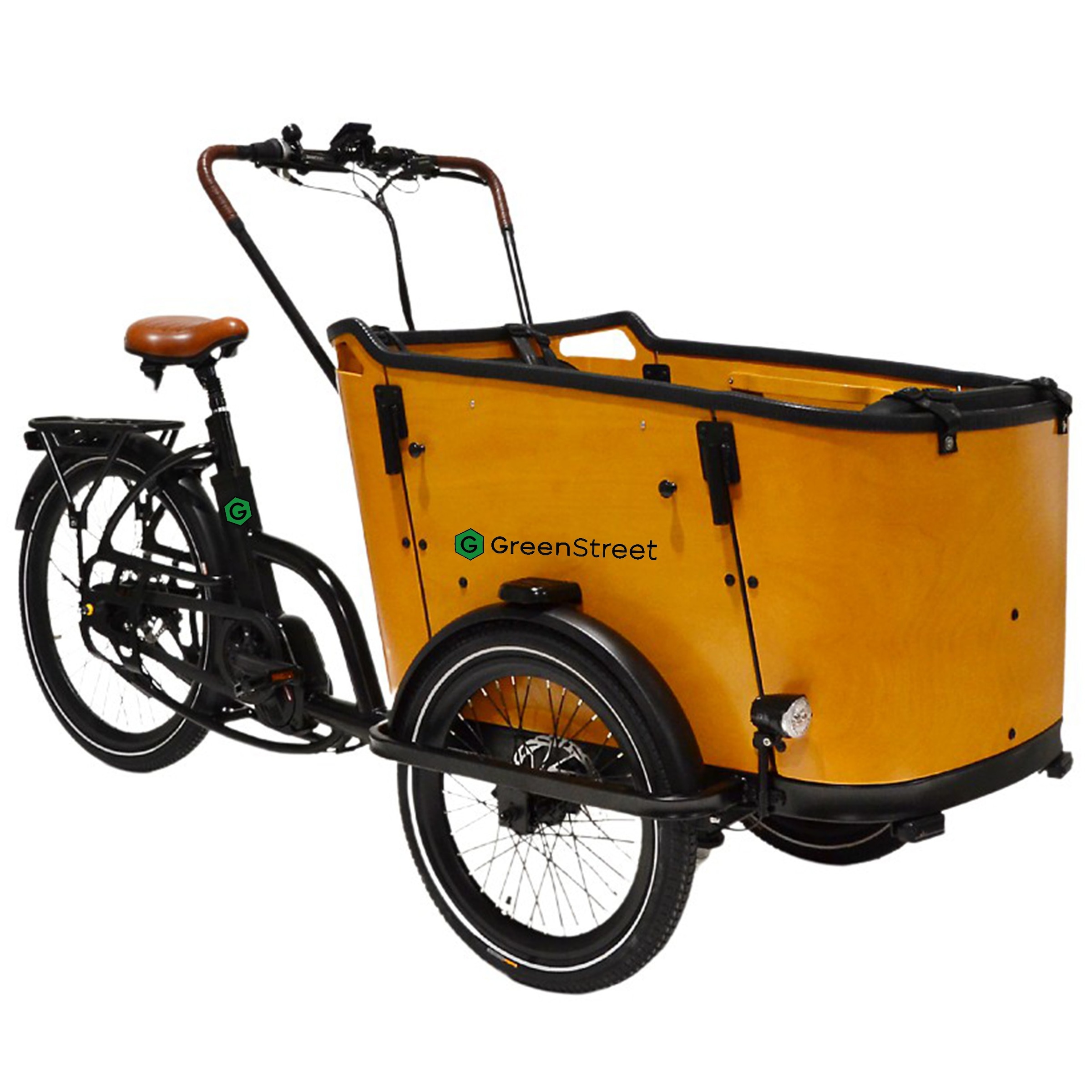 GreenStreet »Family-Cargo 672 Wh« 8 Gang Shimano Nexus Schaltwerk Nabenschaltung Mittelmotor 250 W Blinker