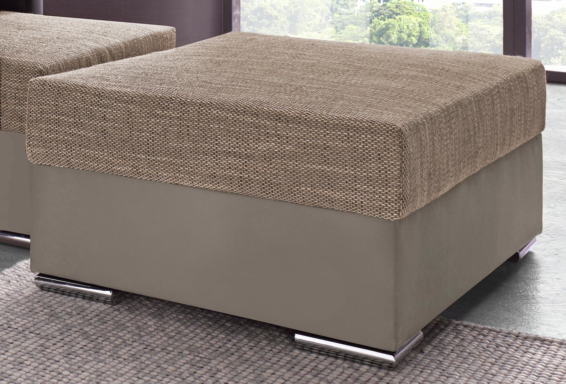 COLLECTION AB Hocker "John", Frei im Raum stellbar, wahlweise mit Federkern günstig online kaufen