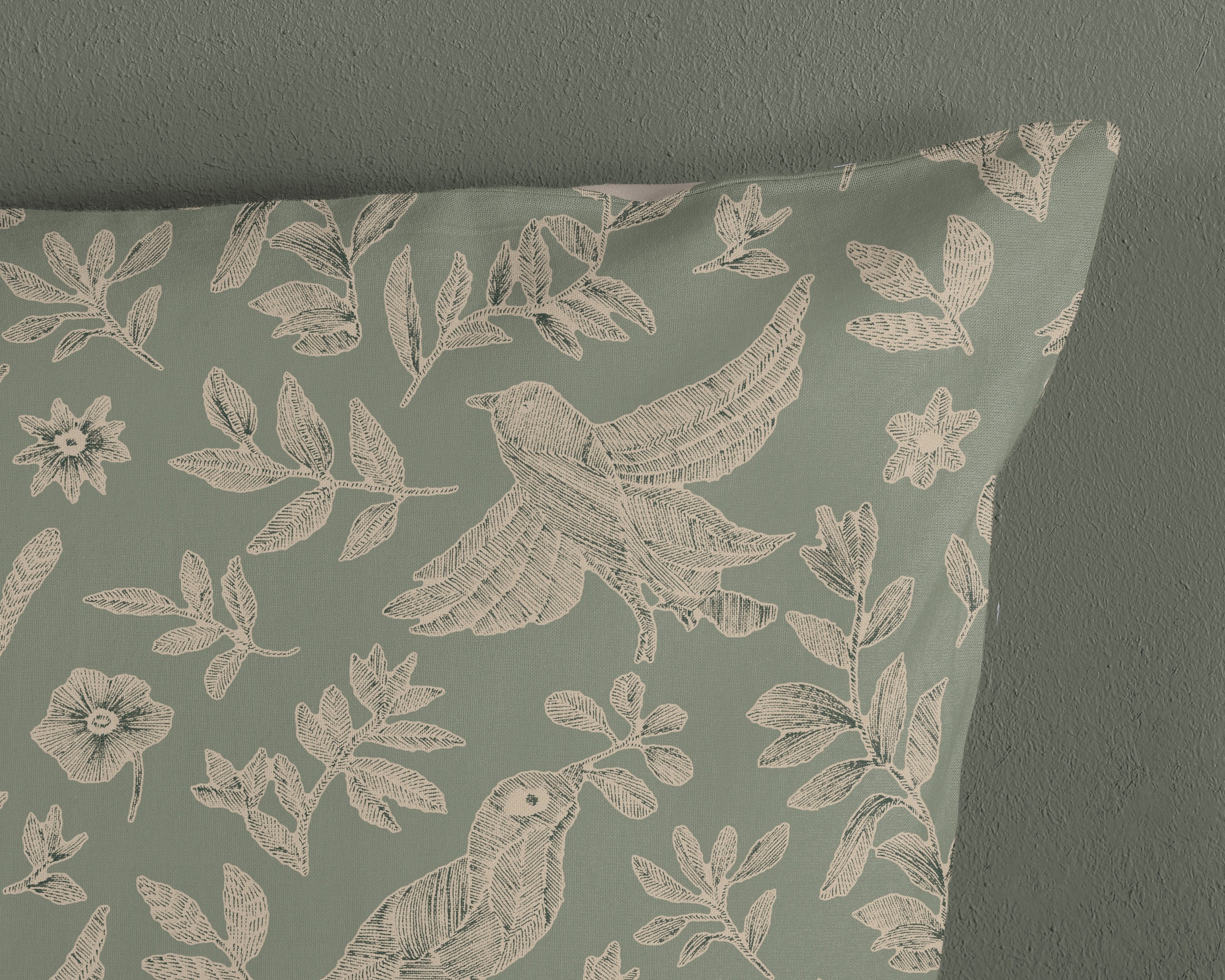 good morning Babybettwäsche »Odette« 2 100% Baumwolle, Renforcé, Reißverschluss, Wendeoptik, Blätter