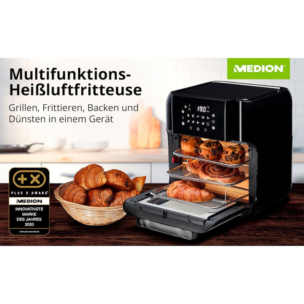 Medion® Heißluftfritteuse »MD 10072«, 1500 W