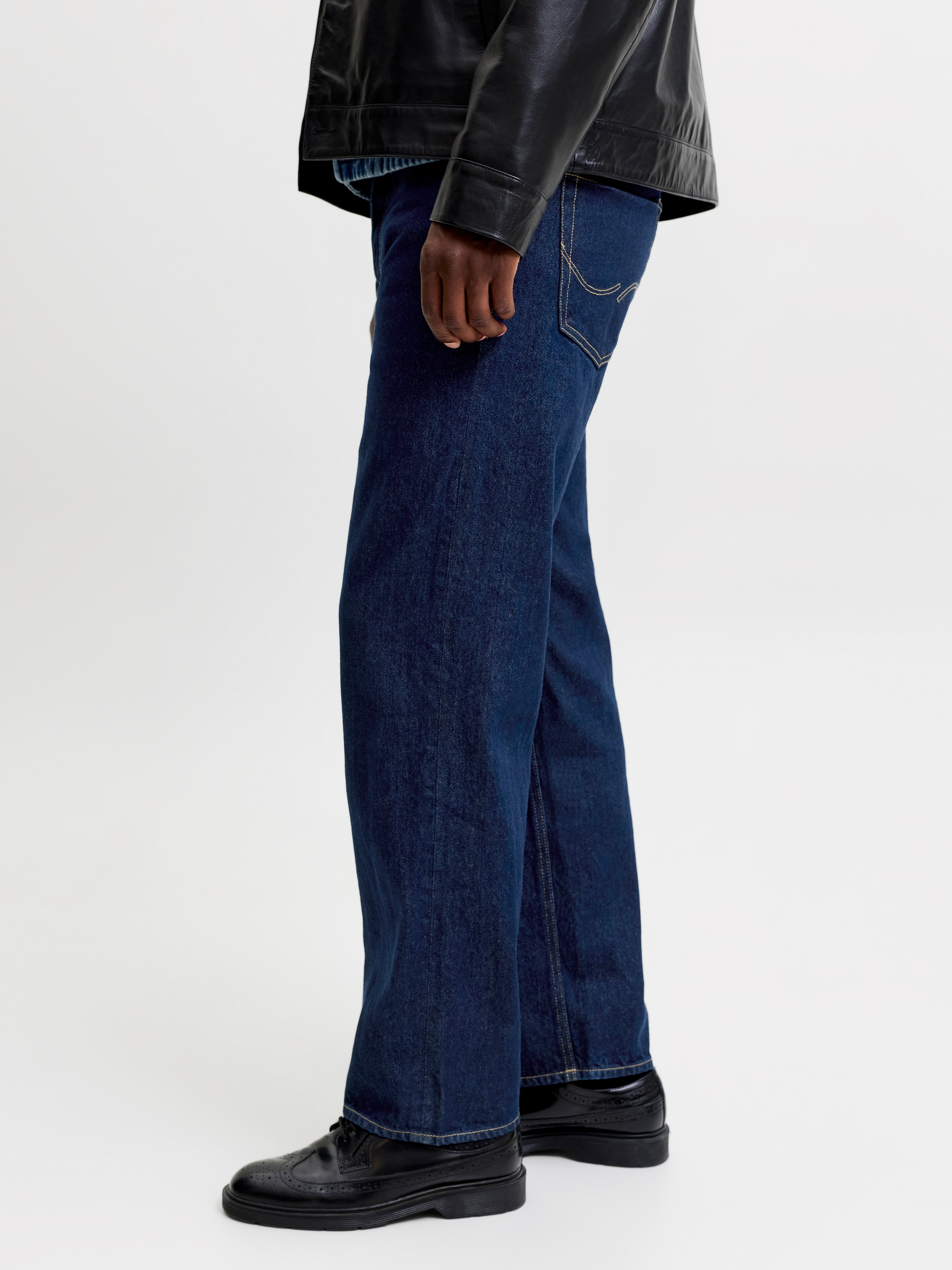 Jack & Jones Relax-fit-Jeans »JJIEDDIE mit hoher Taille und lockerer Passform« Baumwolle, relaxed fit
