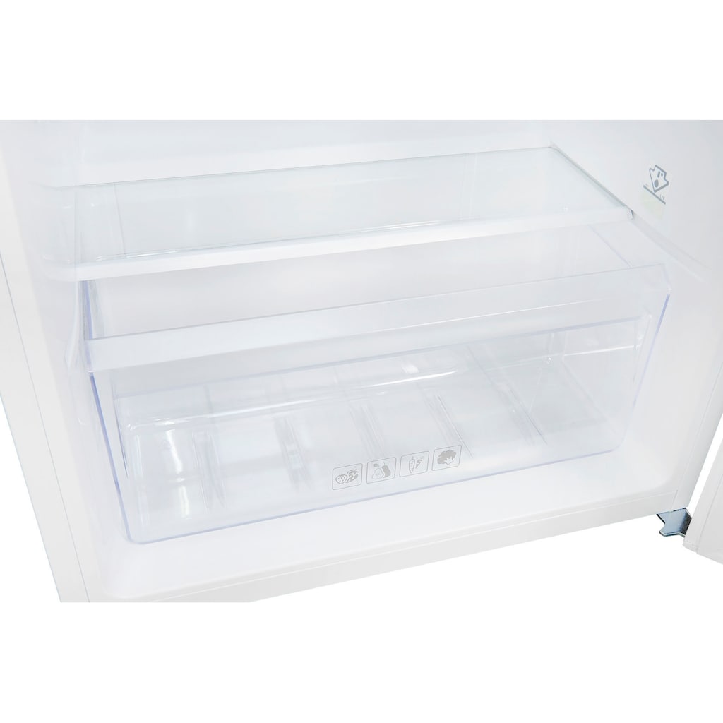 exquisit Kühlschrank »KS15-V-040E weiss«, KS15-V-040E weiss, 85 cm hoch, 55 cm breit, 123 L Volumen