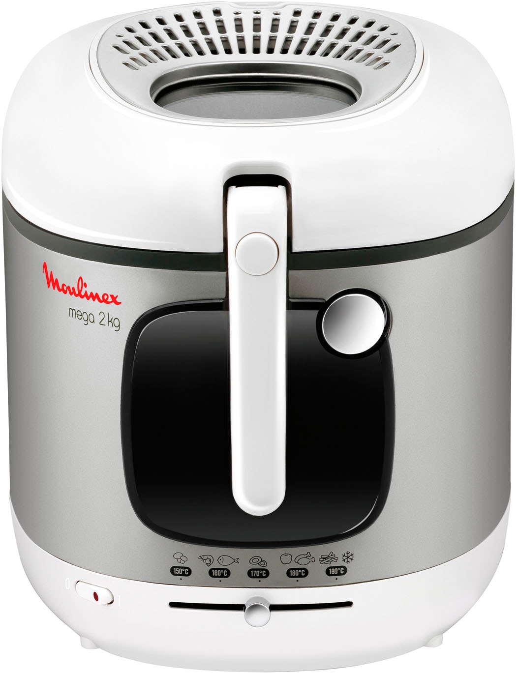 Moulinex Fritteuse »Mega«, 2100 W, einstellbarer Thermostat, Kontrollleuchte, Fritteuse mit Öl, AM4800