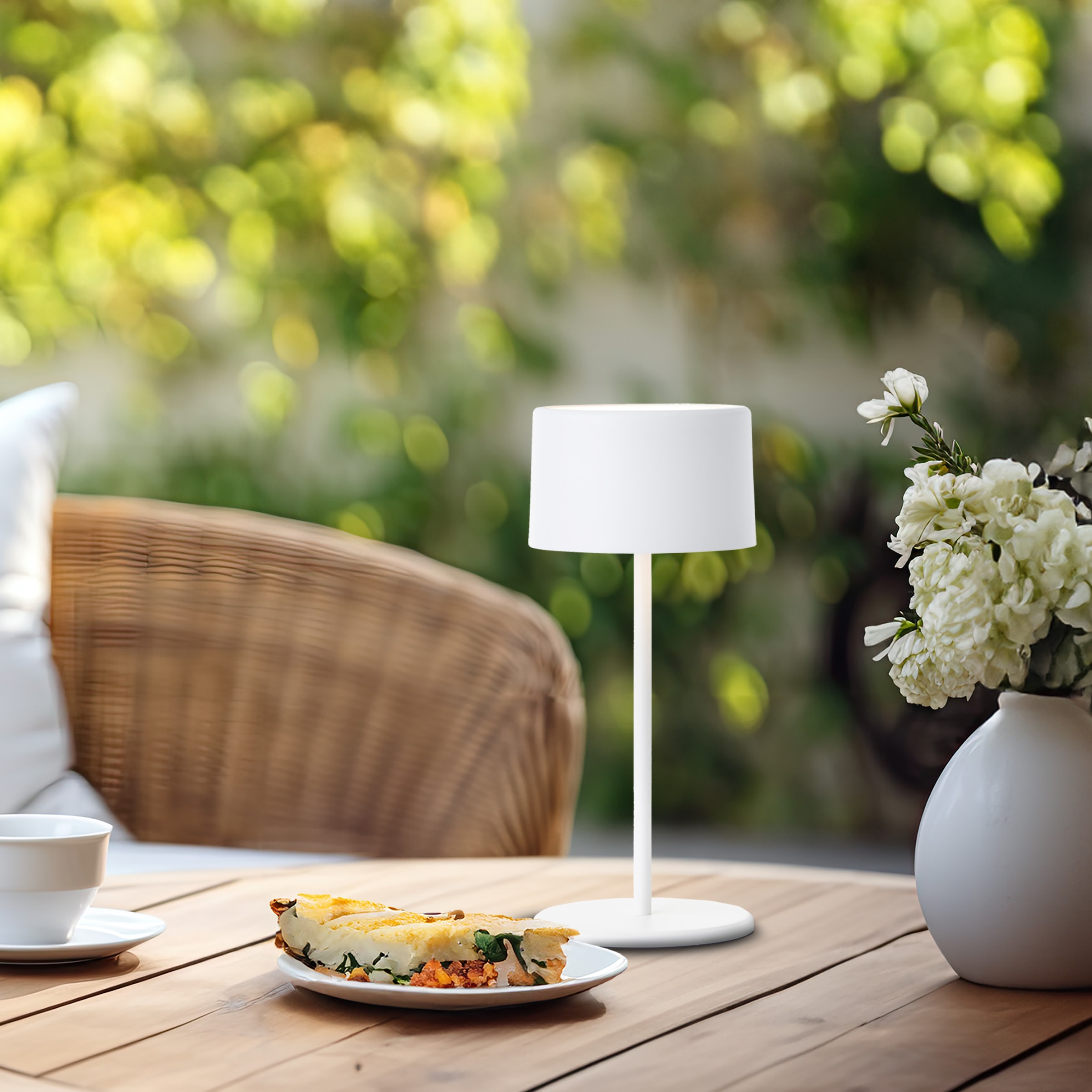 OTTO home Tischleuchte »Dreell, Akkuleuchte« LED-Modul 2 Stk. Warmweiß 2er Set, 210 lm, Touchdimmer, 3000 K, H 21 cm