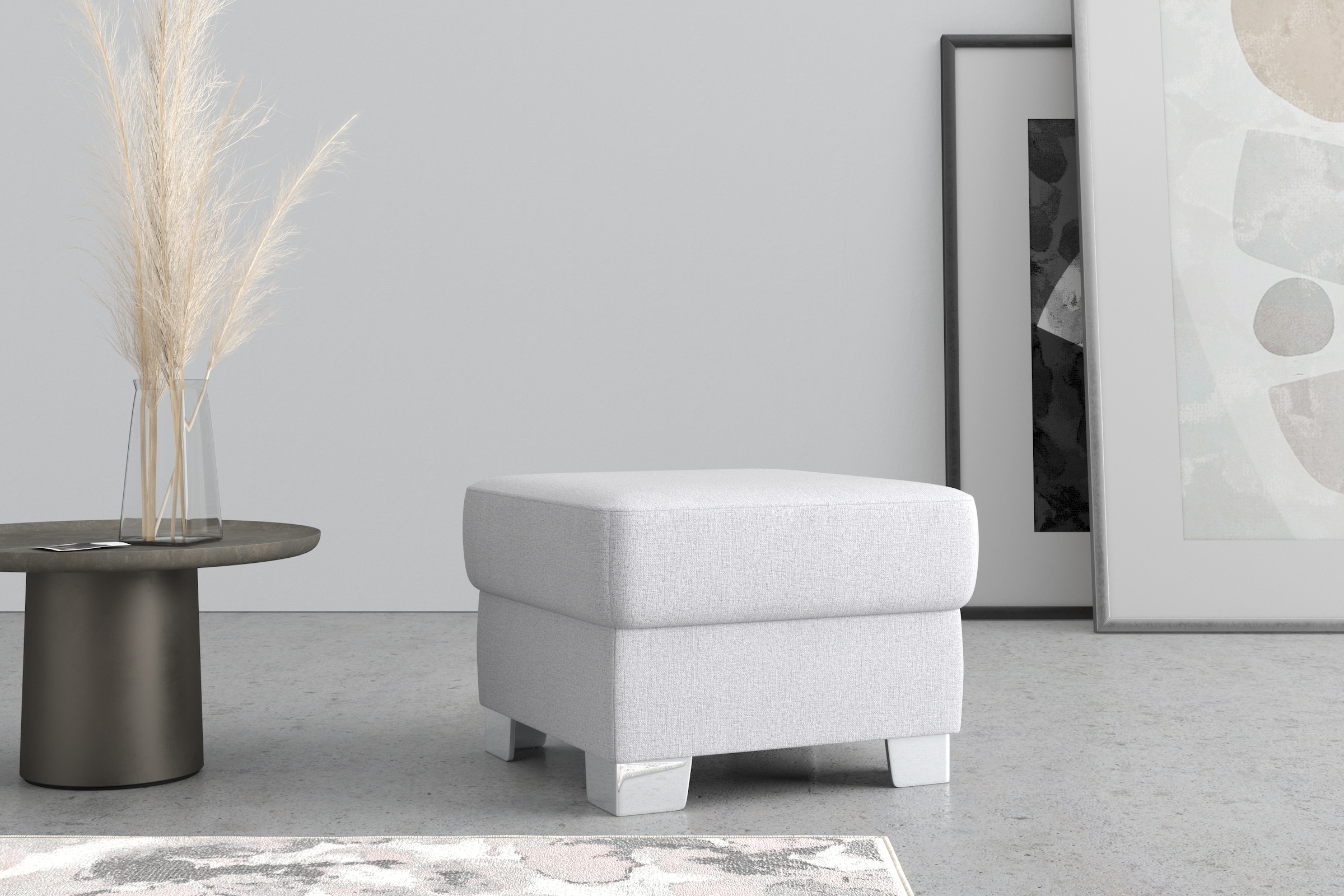 DOMO collection Hocker »Anzio«, wahlweise mit Federkern