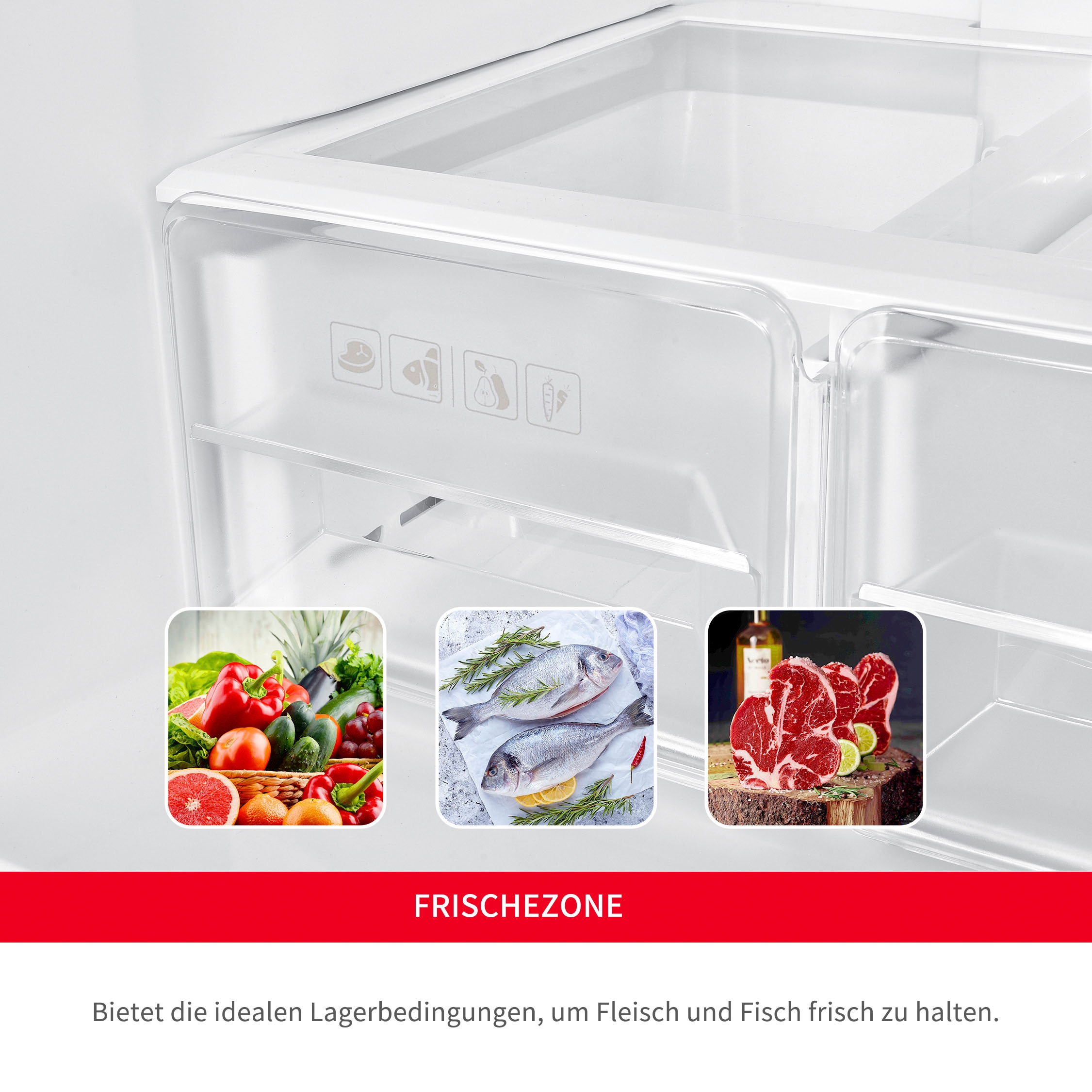 Hanseatic Multi Door »HCDC18080CWD«, HCDC18080CWDI, 180 cm hoch, 79 cm breit, NoFrost, Wasserspender, Display