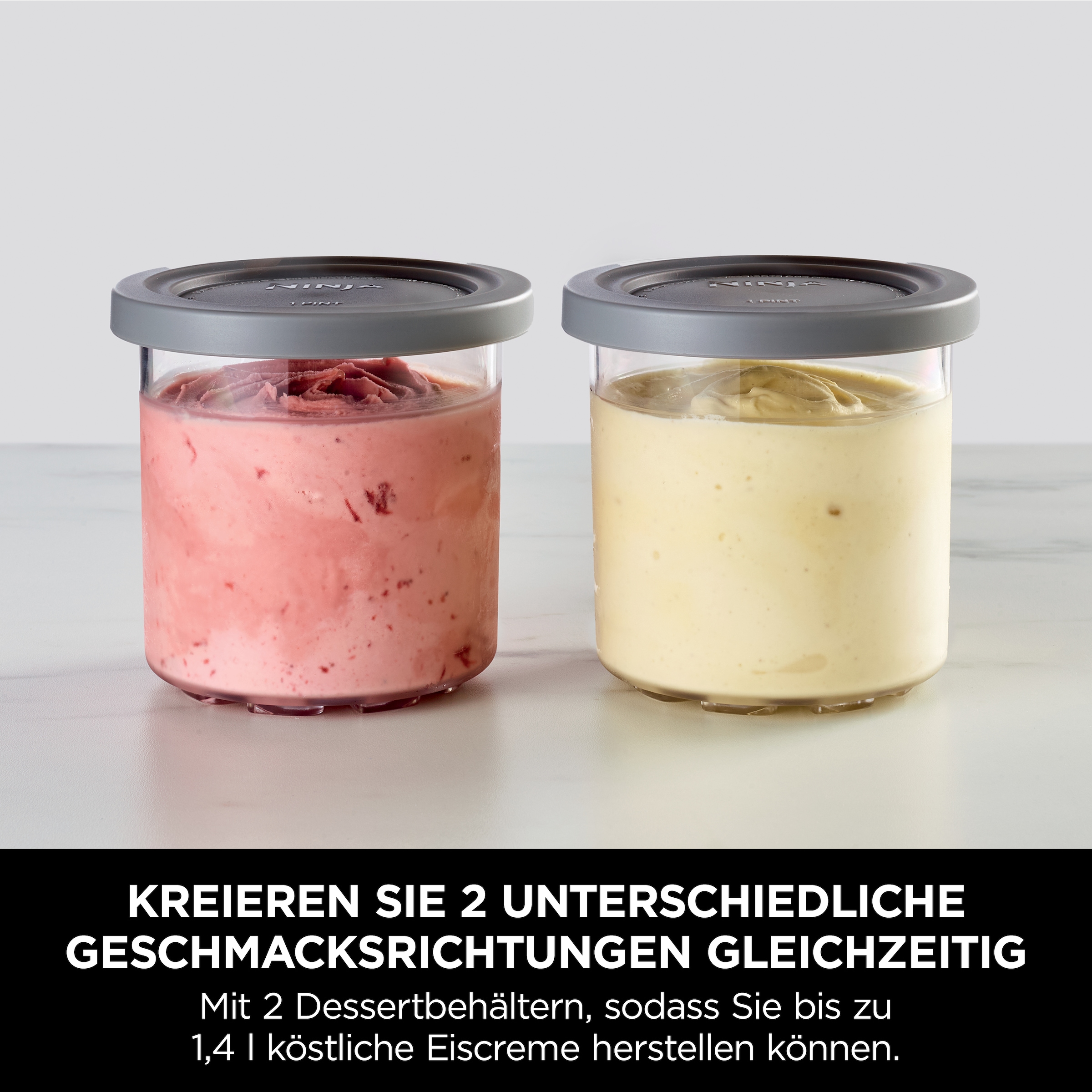 NINJA Eismaschine »NC302EU Creami« 0,47 l 800 W Mit 2 Dessertbehältern