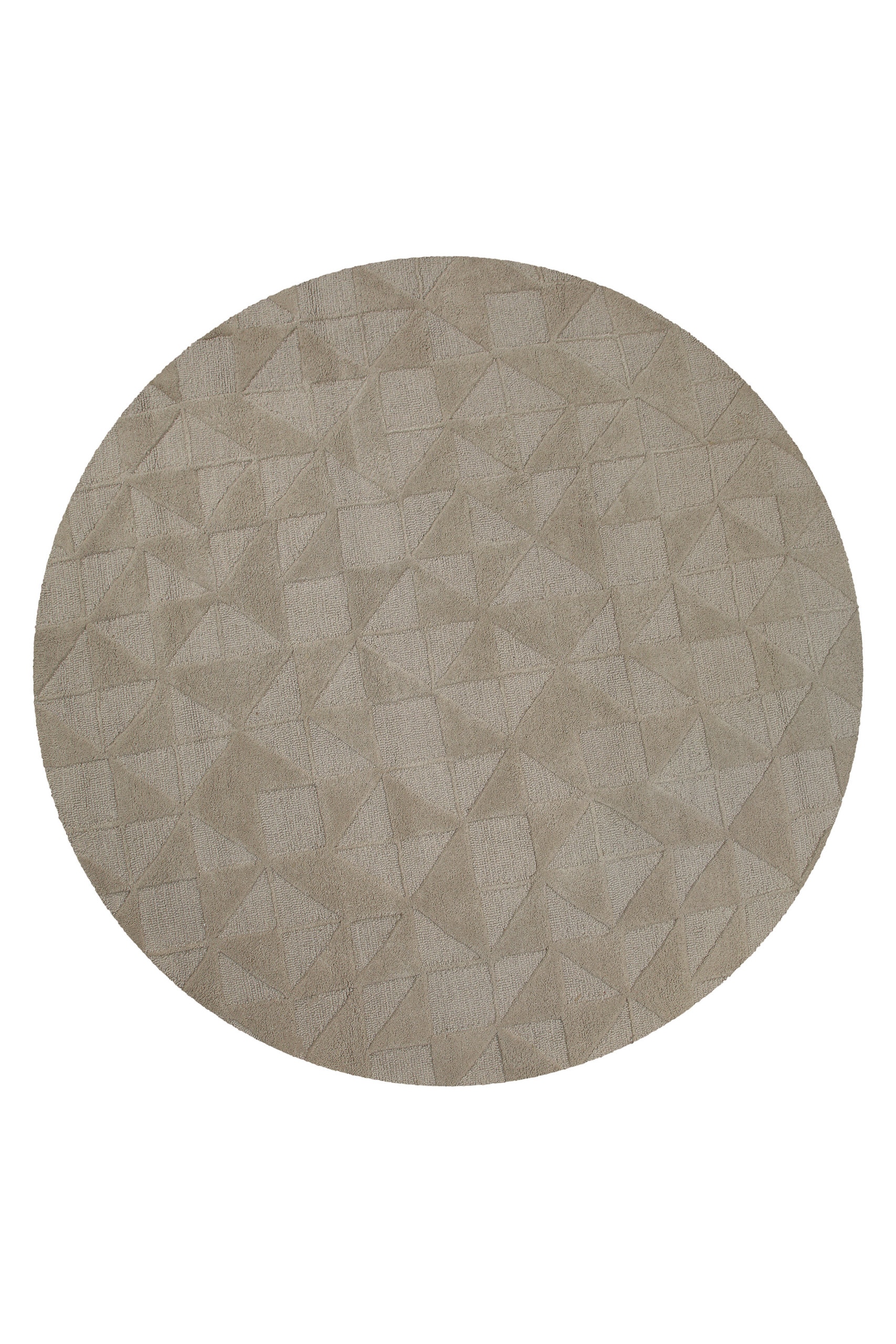 Wecon home Wollteppich »Hamptons THIRTYSEVEN«, rund, 15 mm Höhe, Schurwolle, Kurzflor, Wohnzimmer, elegant, geometrisches Muster