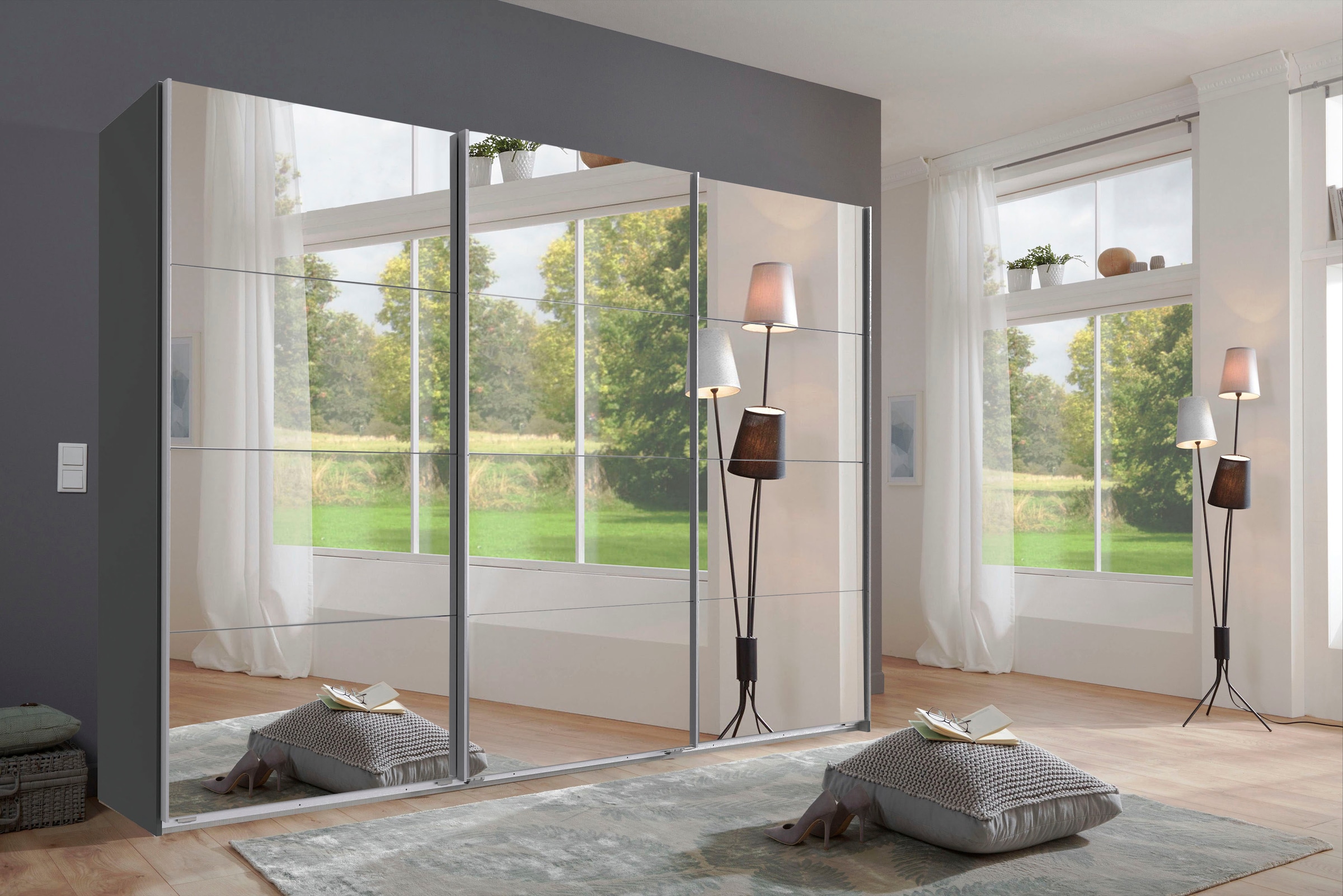 Wimex Schwebetürenschrank »England« 3-türig, mit vollverspiegelter Schrankfront, in diversen Breiten