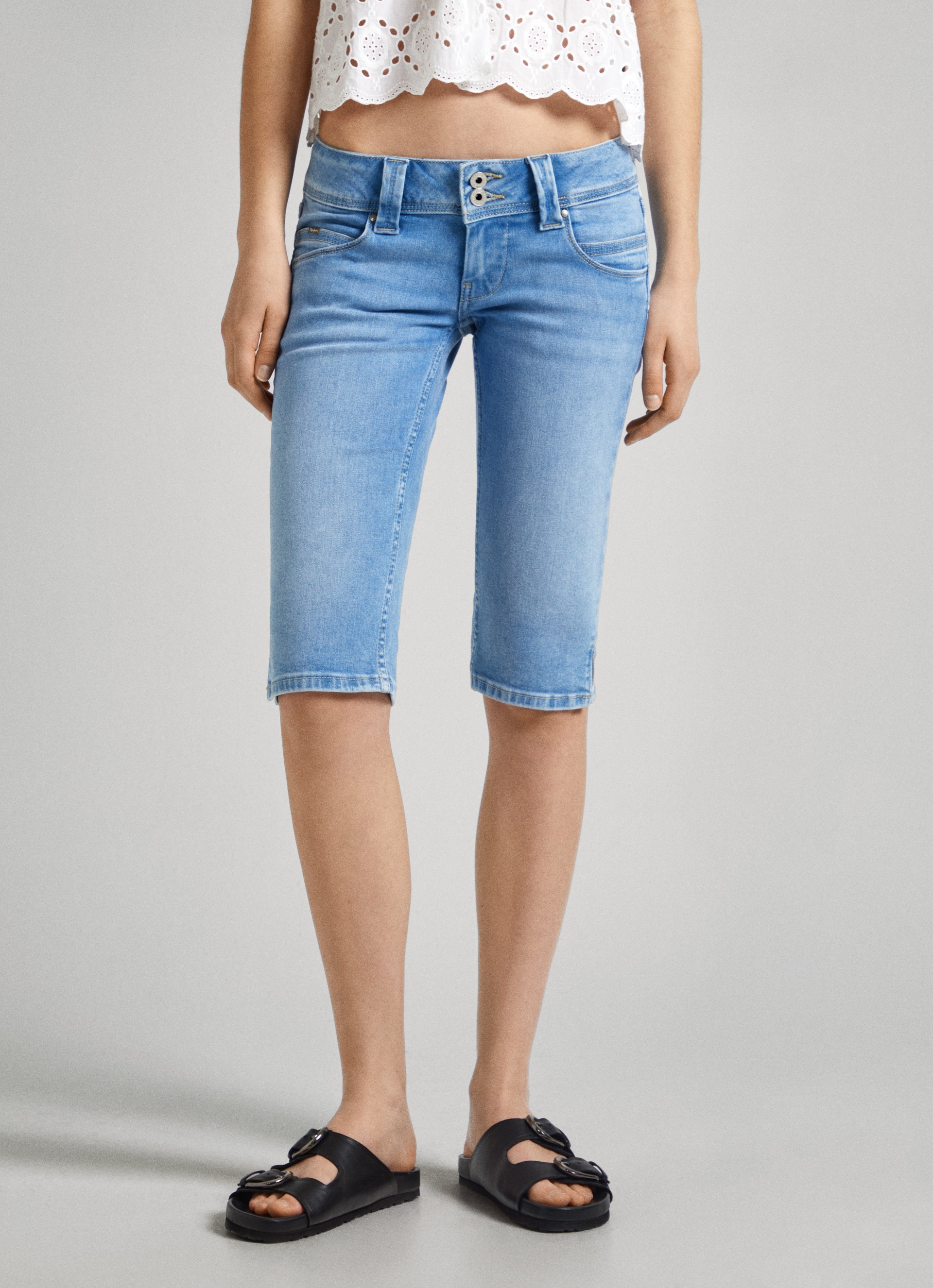 Pepe Jeans Slim-fit-Jeans »Shorts SLIM CROP LW«