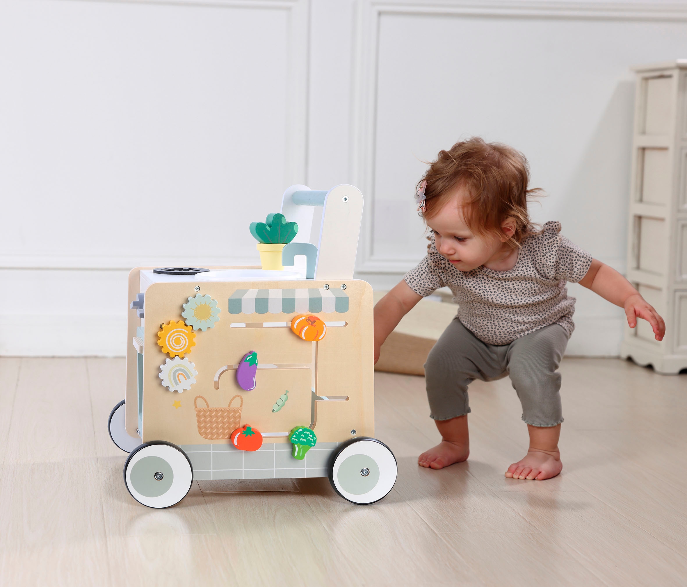 CHIC2000 Lauflernwagen »Activity-Walker, Holz-Spielküche«